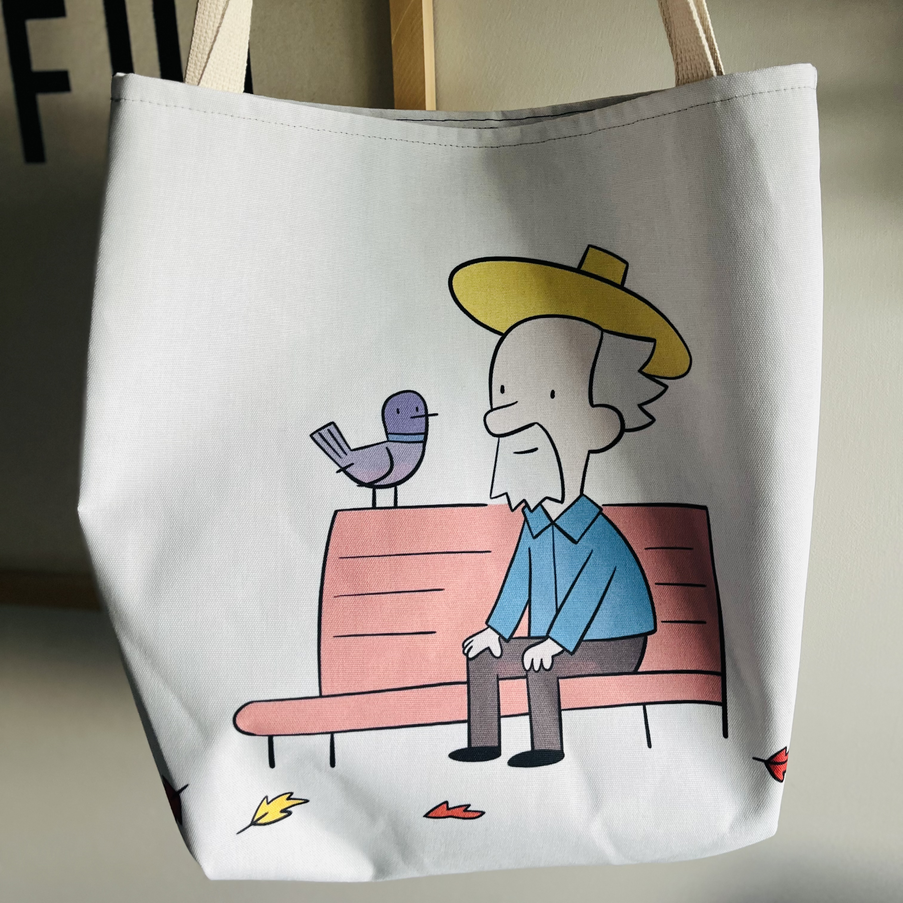 The Poet Tote Bag - Creative, Whimsical Design for Book Lovers
