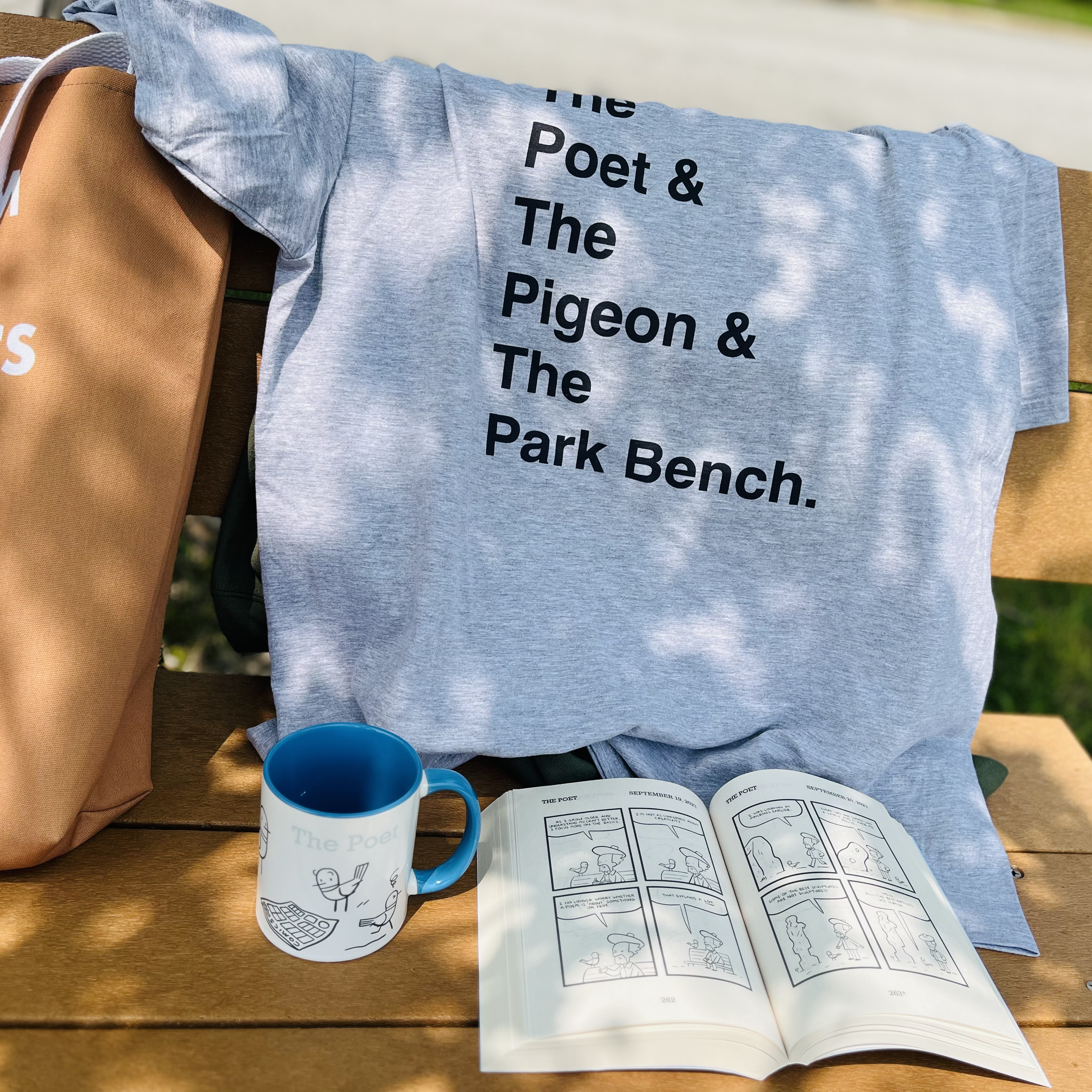 T-shirt - The Poet & The Pigeon & The Park Bench  product thumbnail image T-shirt - The Poet & The Pigeon & The Park Bench  product thumbnail image