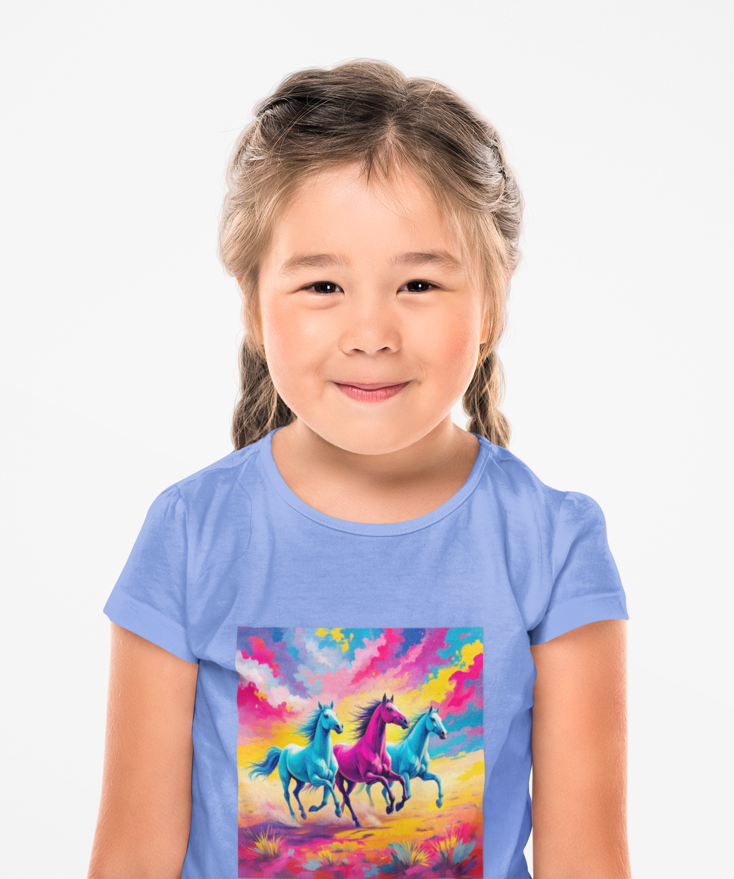 Colorful Horse Toddler Tee, Horse T-Shirt for Kids, Fun Short Sleeve Shirt, Birthday Gift, Playtime Apparel, Summer Wear