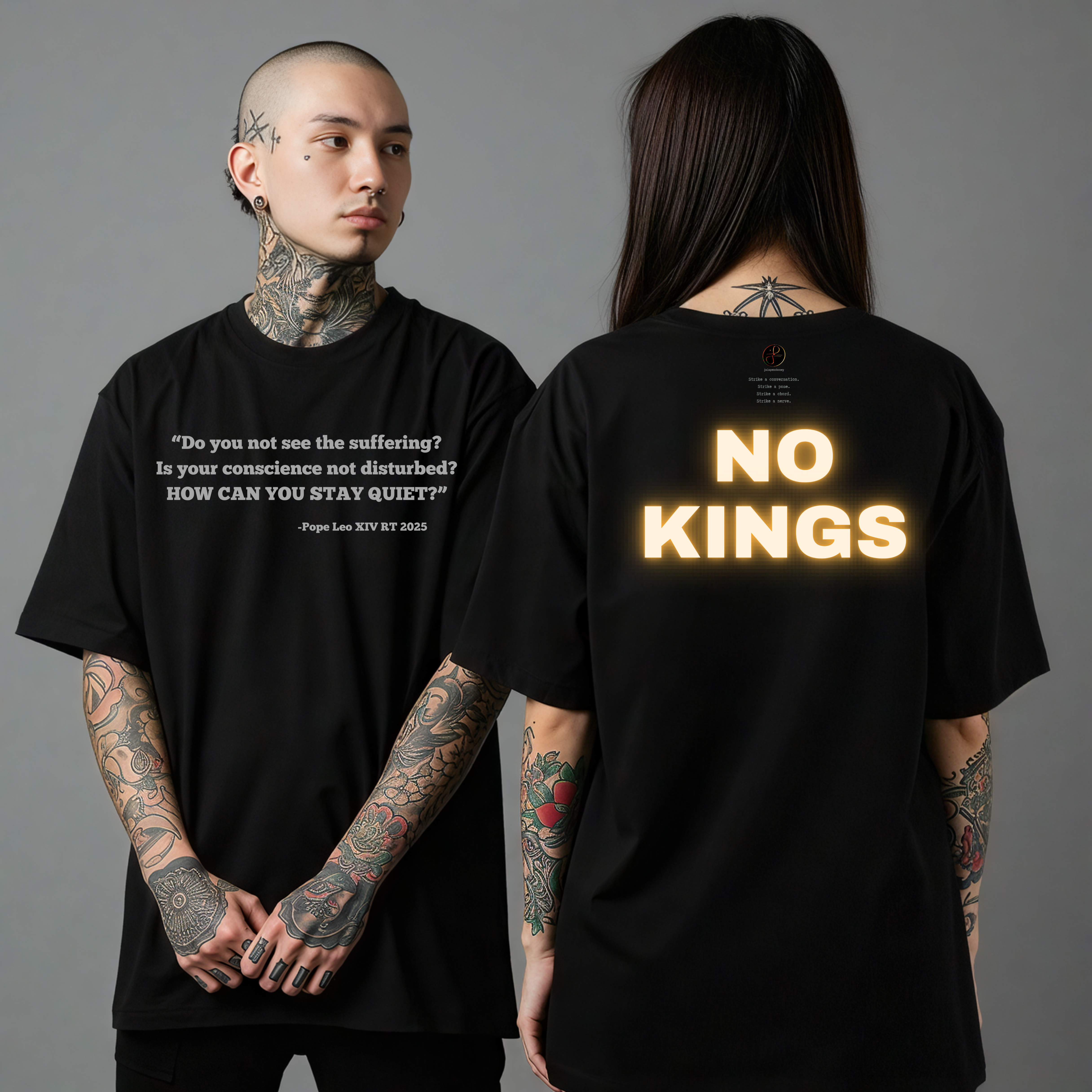 DON’T BE QUIET t-shirt, NO KINGS, Christian, Catholic, peace, political, Activism, Unisex Garment-Dyed T-shirt product thumbnail image DON’T BE QUIET t-shirt, NO KINGS, Christian, Catholic, peace, political, Activism, Unisex Garment-Dyed T-shirt product thumbnail image