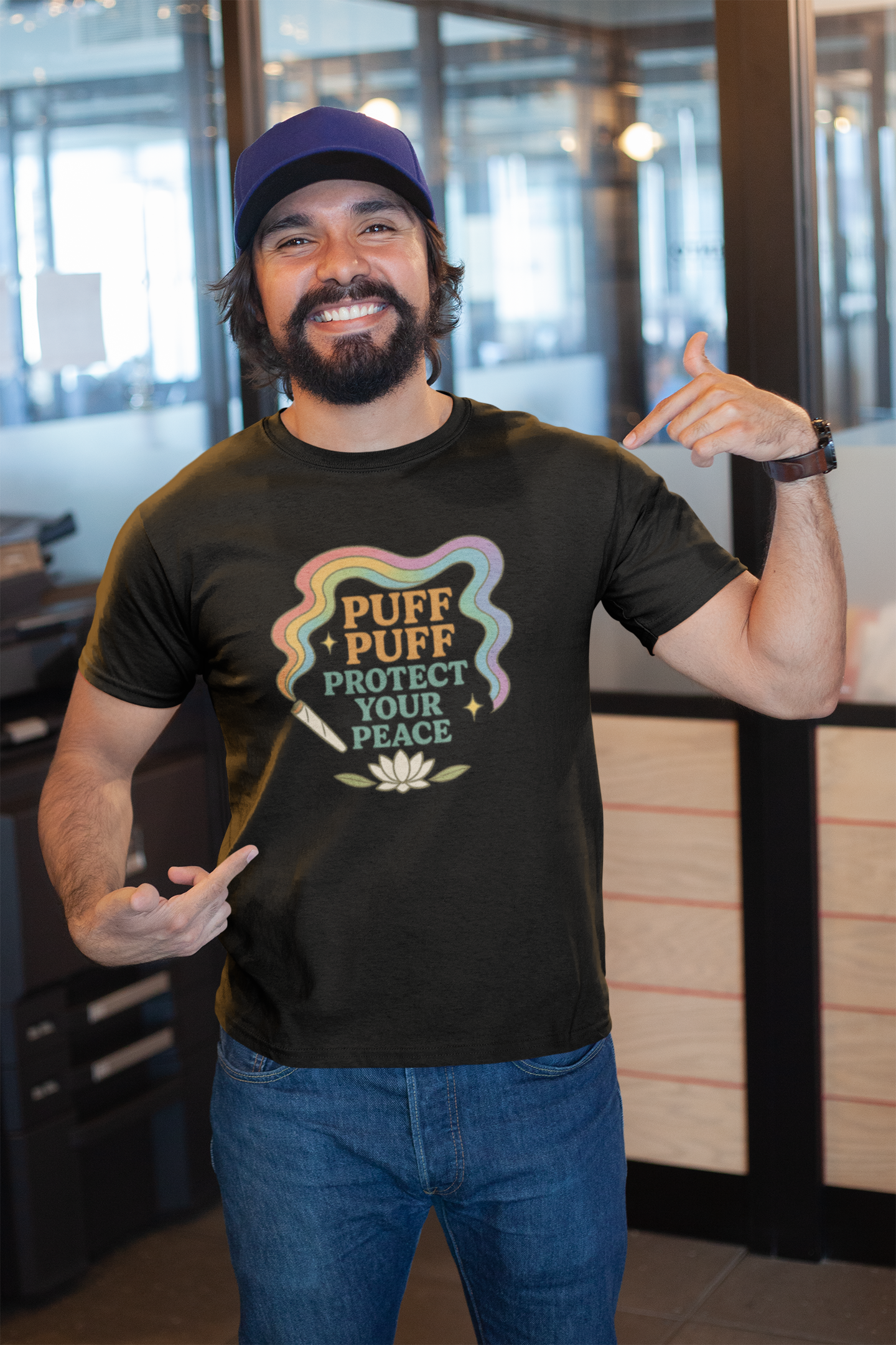 Puff Puff Protect Your Peace Unisex T-Shirt product thumbnail image
