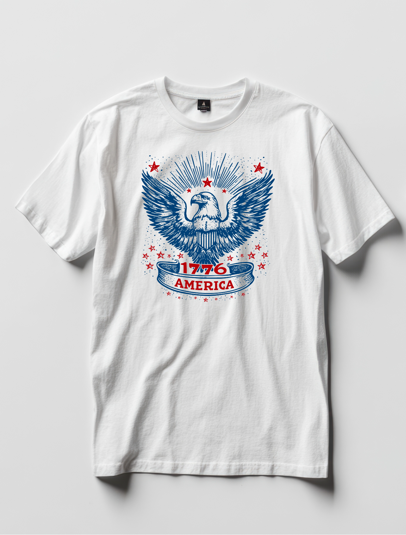 "America 1776 Eagle," Unisex Softstyle Tee, 4th of July, Independence Day Tee, American Spirit product thumbnail image "America 1776 Eagle," Unisex Softstyle Tee, 4th of July, Independence Day Tee, American Spirit product thumbnail image