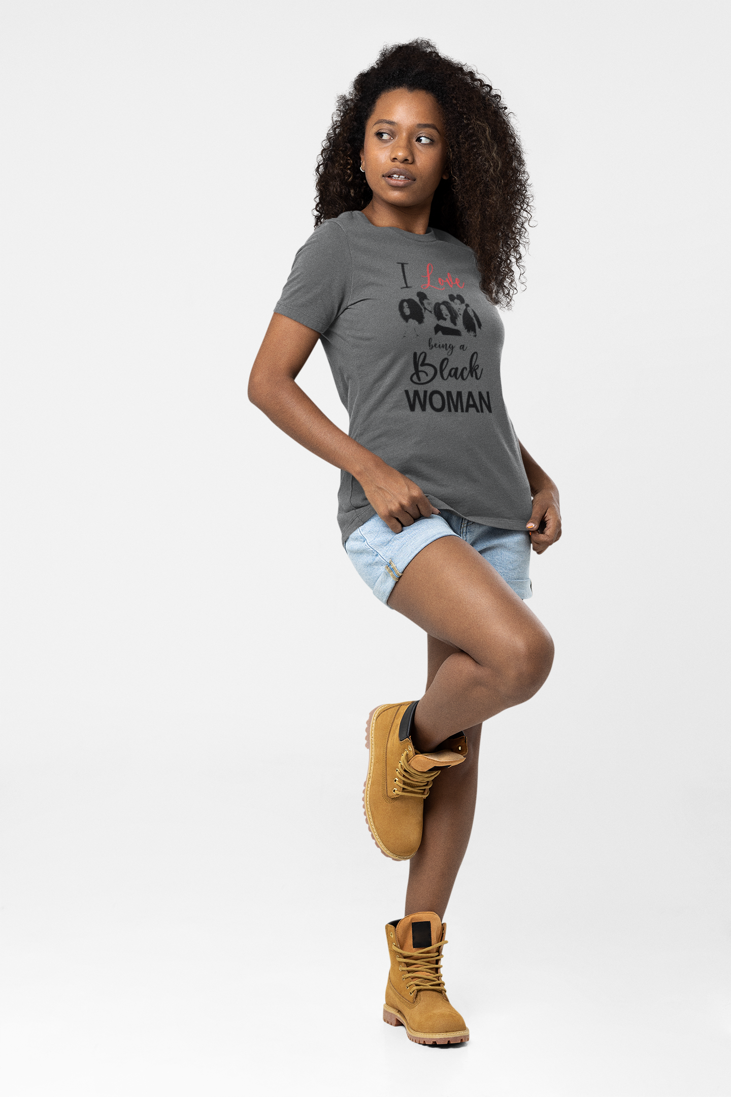 I Love Being a Black Woman Tee – Empowering Unisex Jersey Short Sleeve Shirt, Gift for Her, Affirmation T-Shirt, Black Queen Pride, Natural Hair Graphic product thumbnail image