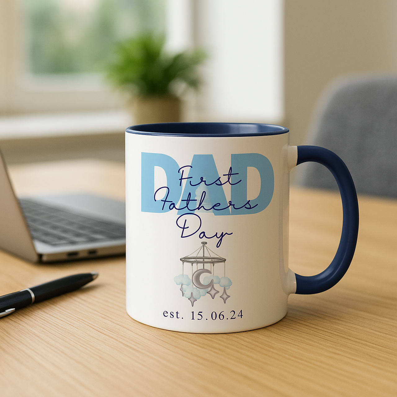 Personalised First Father's Day Mug | Custom Coffee Cup for Dad | 2024 Gift, New Dad Keepsake, Unique Dad Mug, Baby Milestone Mug Personalised First Father's Day Mug | Custom Coffee Cup for Dad | 2024 Gift, New Dad Keepsake, Unique Dad Mug, Baby Milestone Mug