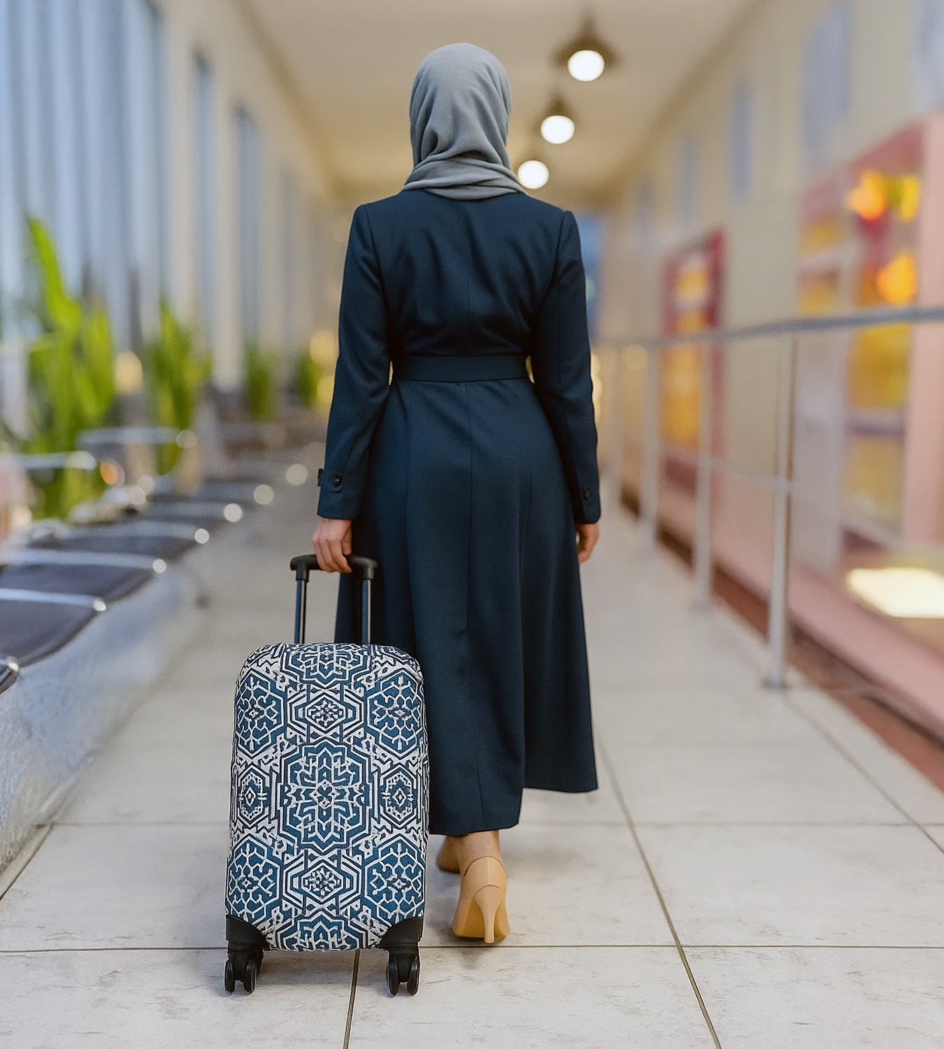 Alhambra Mosaic | Grey Luggage Sleeve product thumbnail image