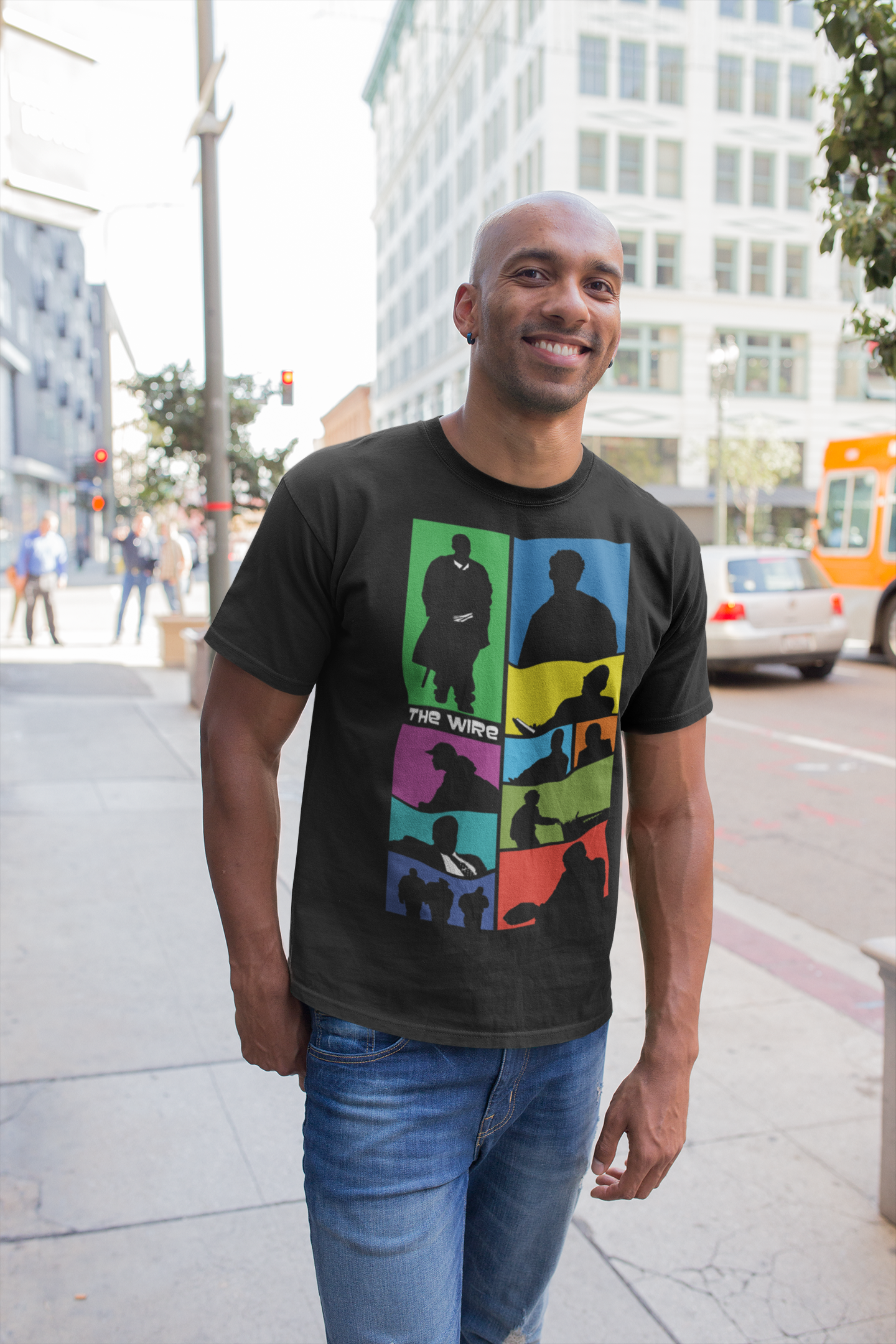 The Wire - Archer Style | Unisex T-Shirt product thumbnail image The Wire - Archer Style | Unisex T-Shirt product thumbnail image