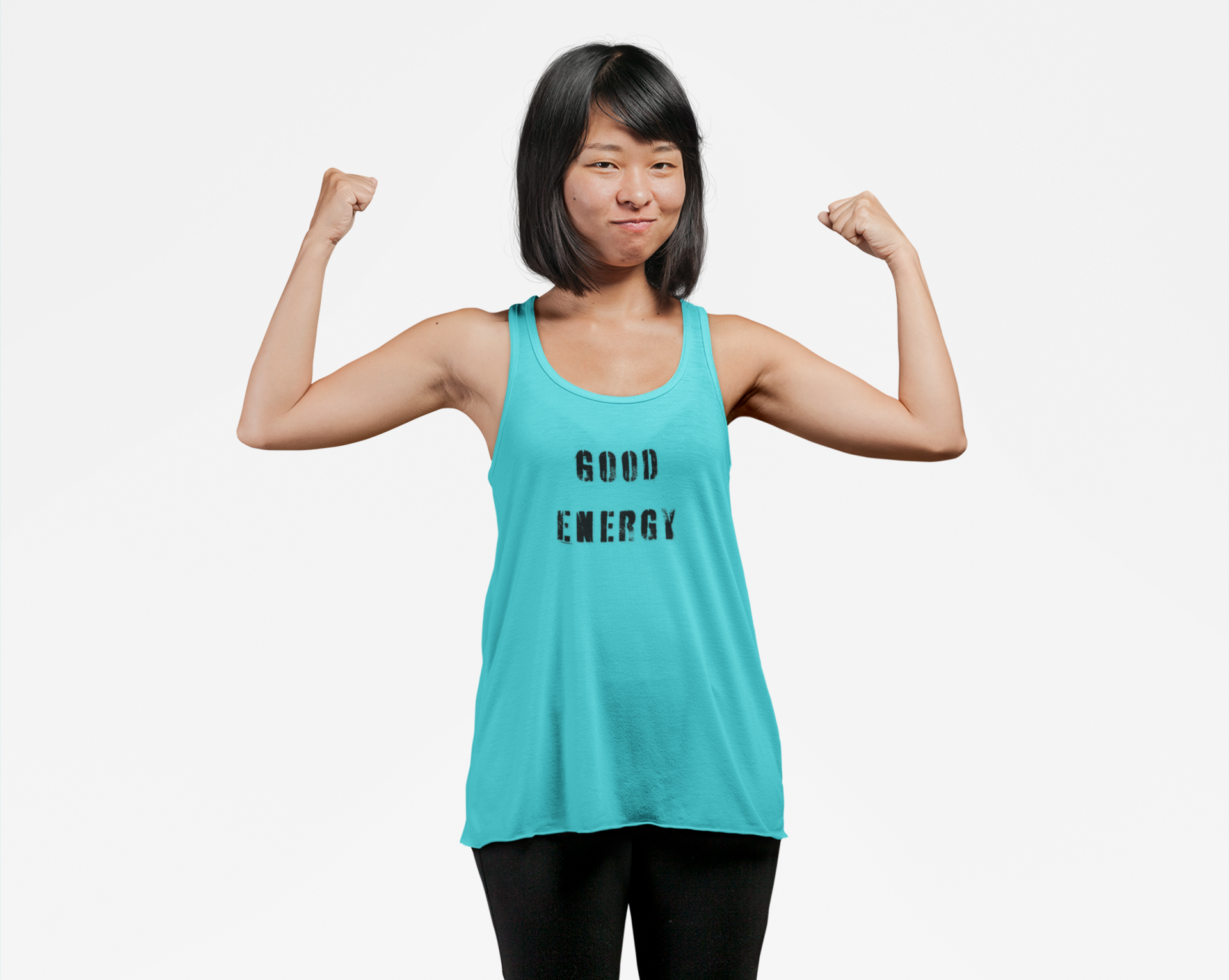 "GOOD ENERGY" Women's Tri-Blend Racerback Tank product thumbnail image