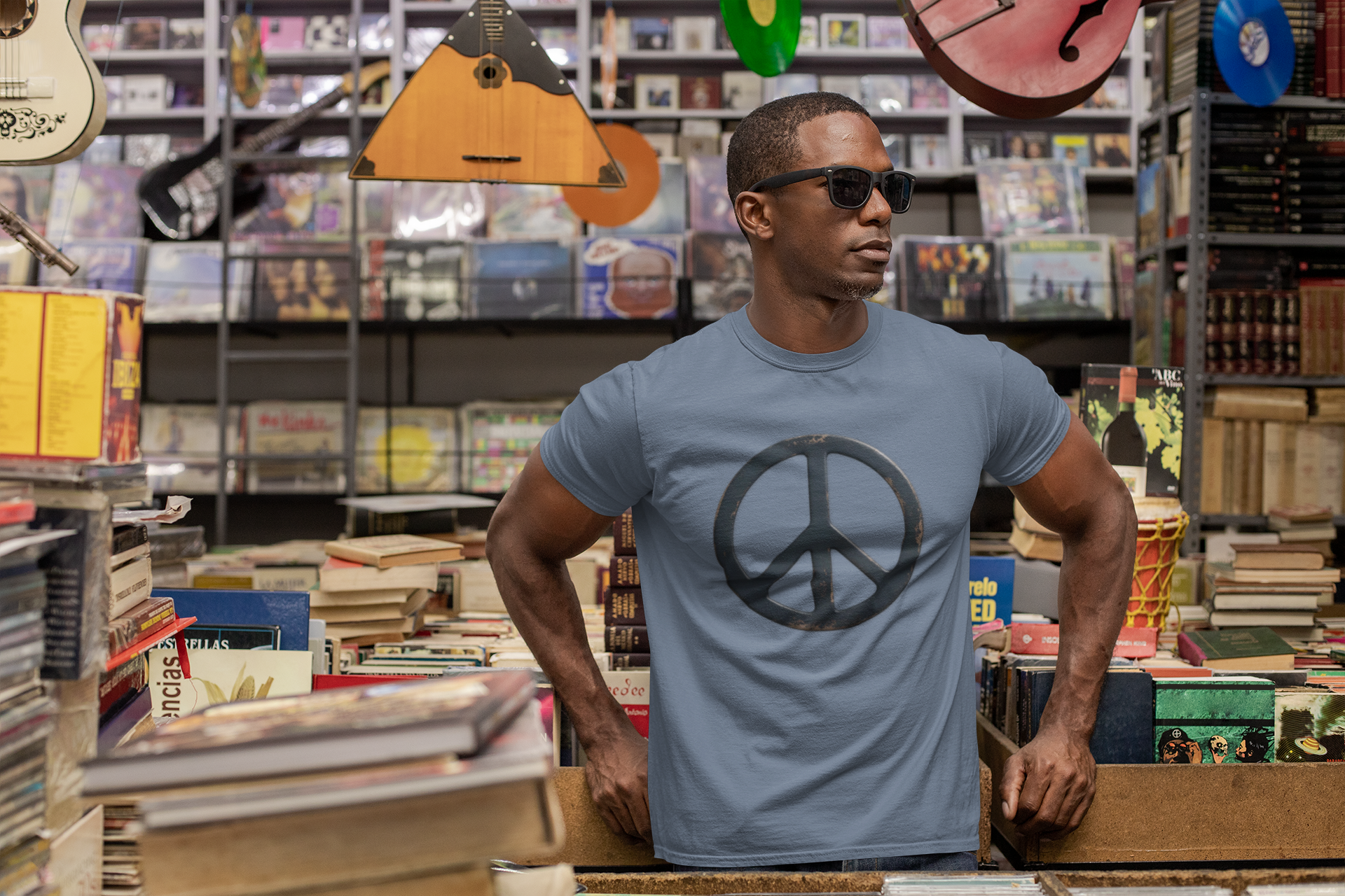 Peace Symbol Unisex Softstyle T-Shirt - Classic Comfort for Relaxed Vibes product thumbnail image Peace Symbol Unisex Softstyle T-Shirt - Classic Comfort for Relaxed Vibes product thumbnail image
