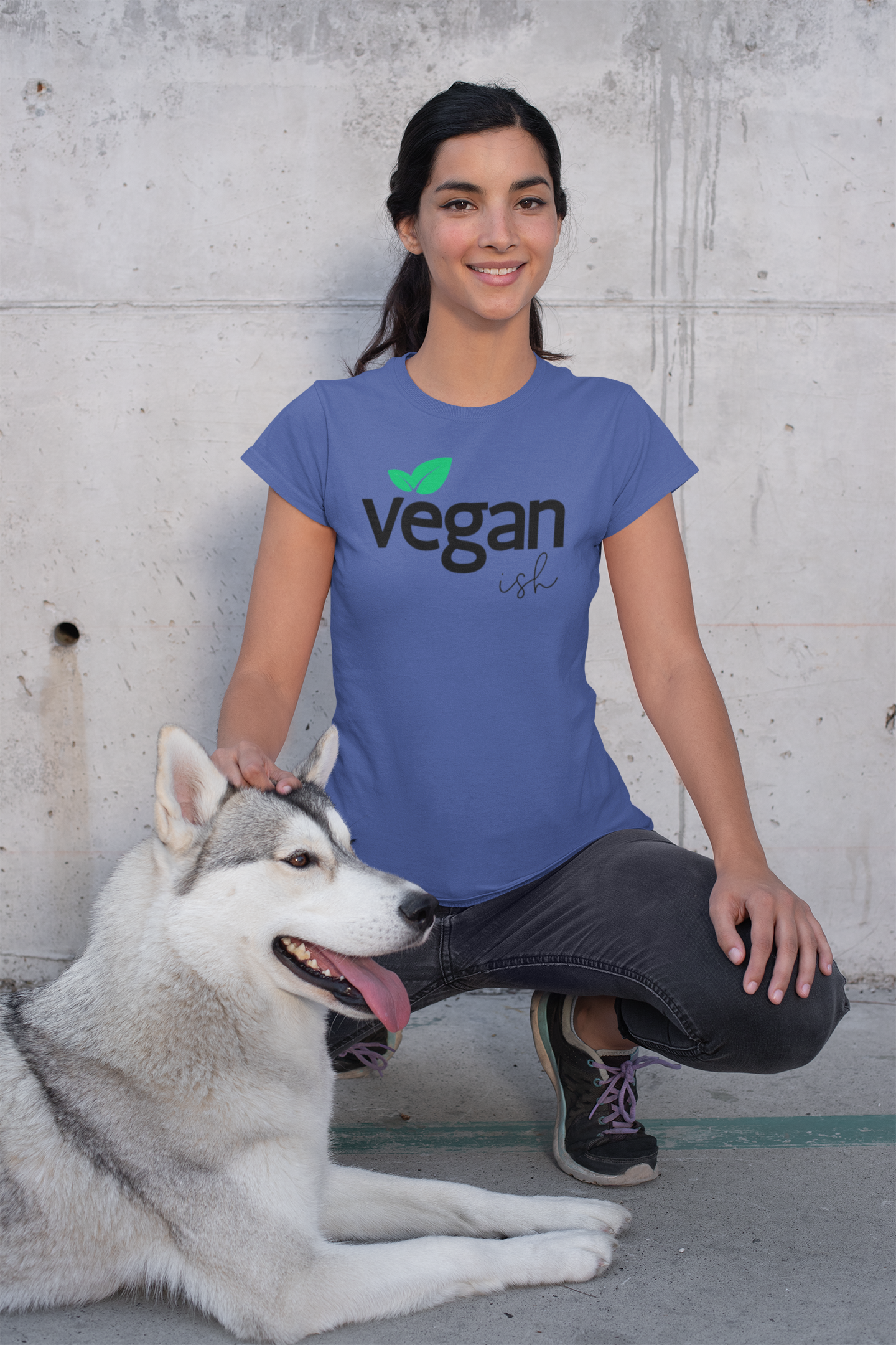 "Vegan-ish" V-Neck Tee - Eco-Friendly Fashion for Conscious Consumers product thumbnail image
