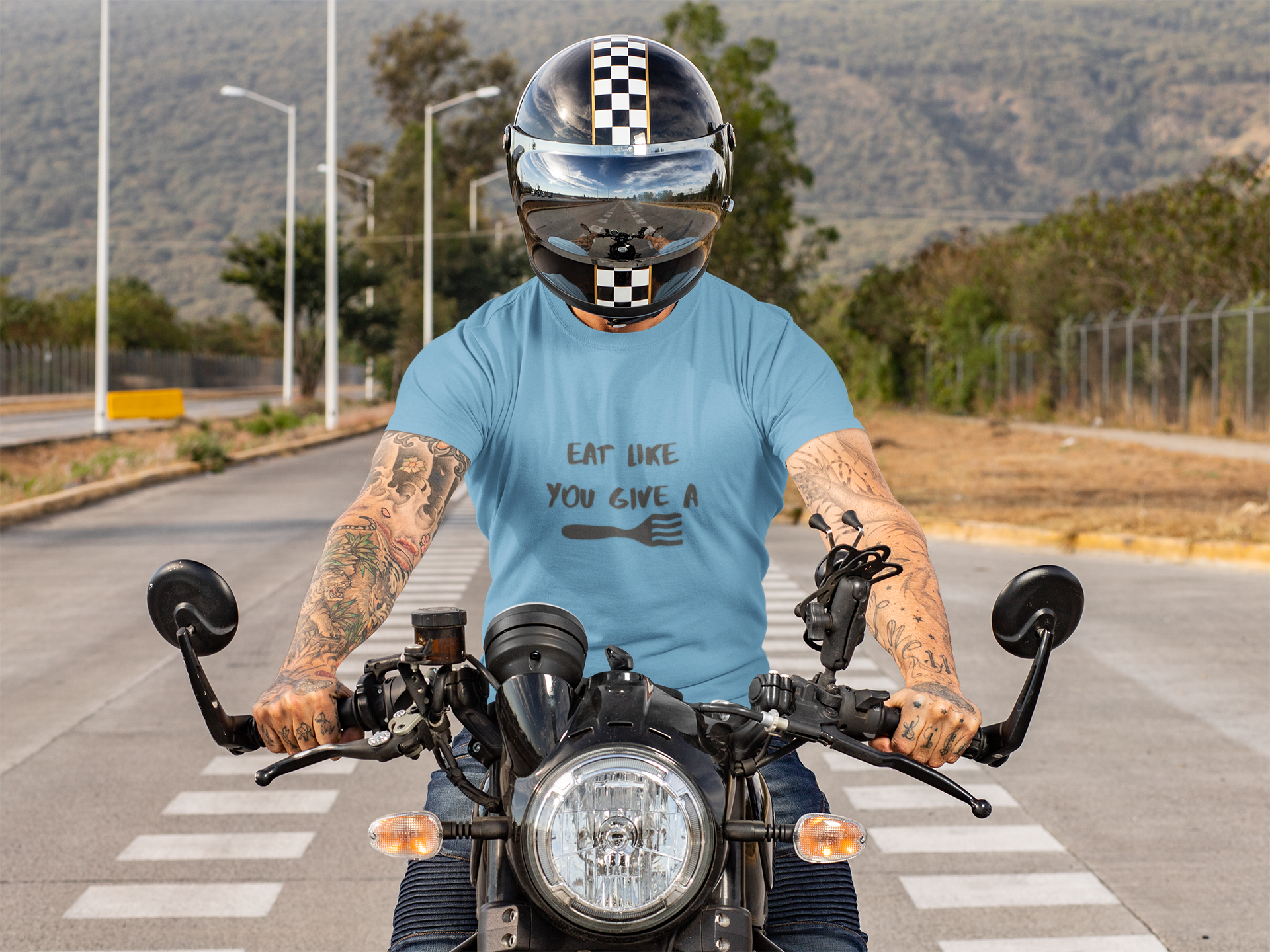 "Eat Like You Give a Fork" Unisex Softstyle T-Shirt product thumbnail image