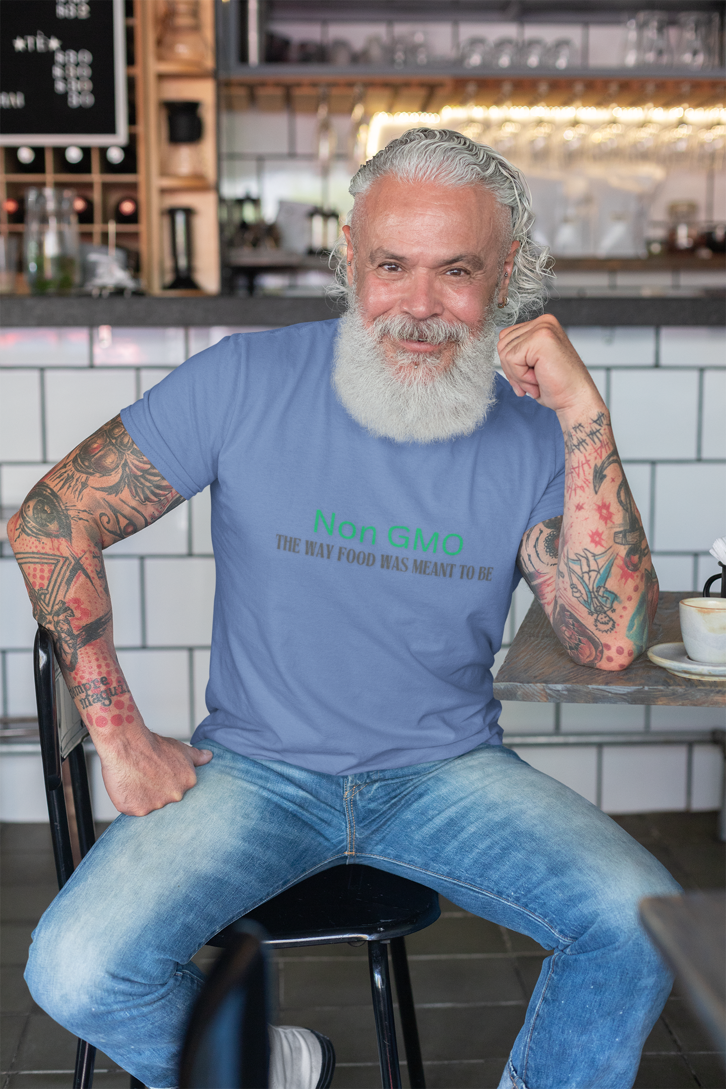 "Non GMO" Unisex Softstyle T-Shirt product thumbnail image