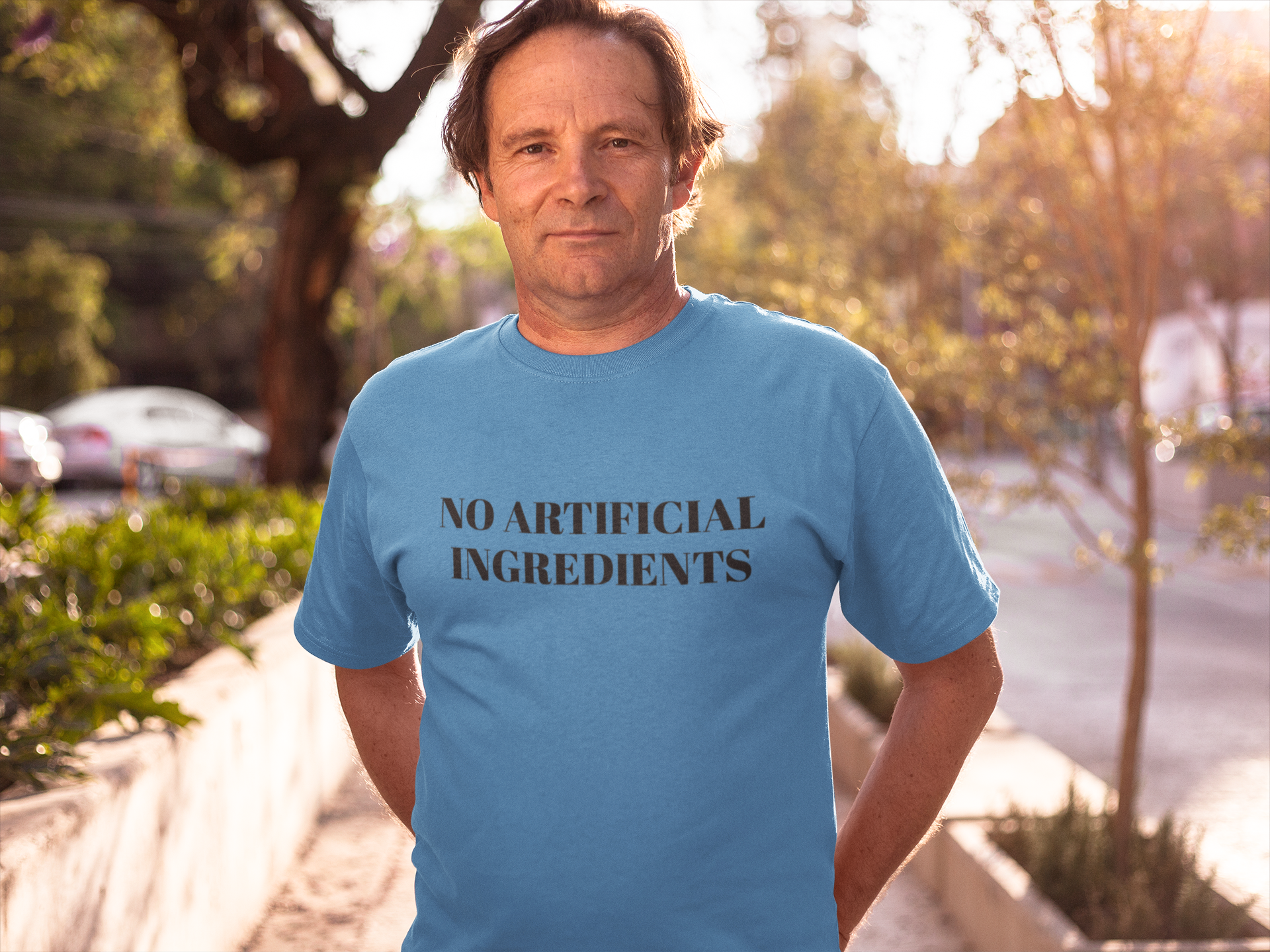"No Artificial Ingredients" Unisex Heavy Cotton Tee product thumbnail image