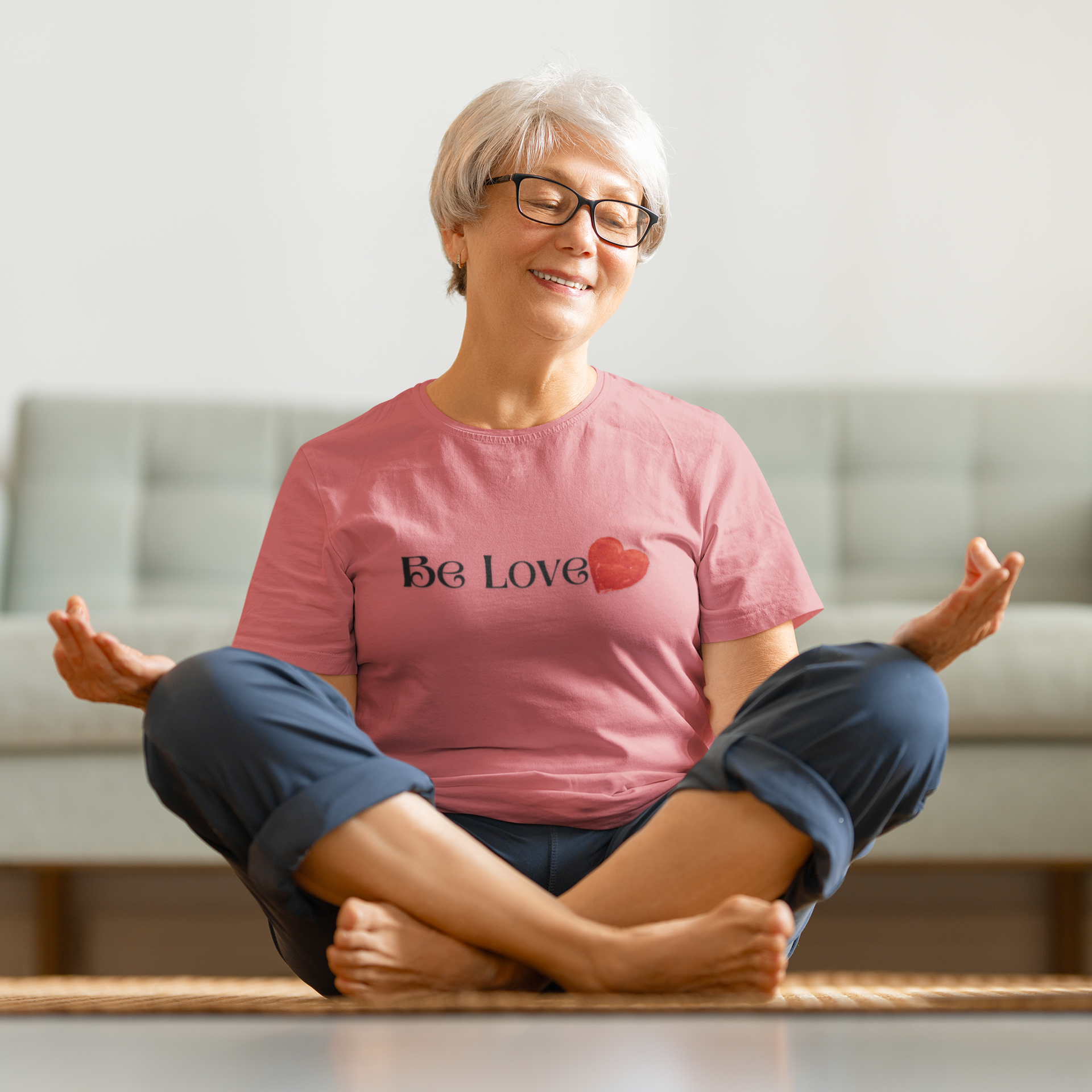 "Be Love" Unisex Heavy Cotton Tee - Perfect for Valentine's Day and Everyday Wear product thumbnail image