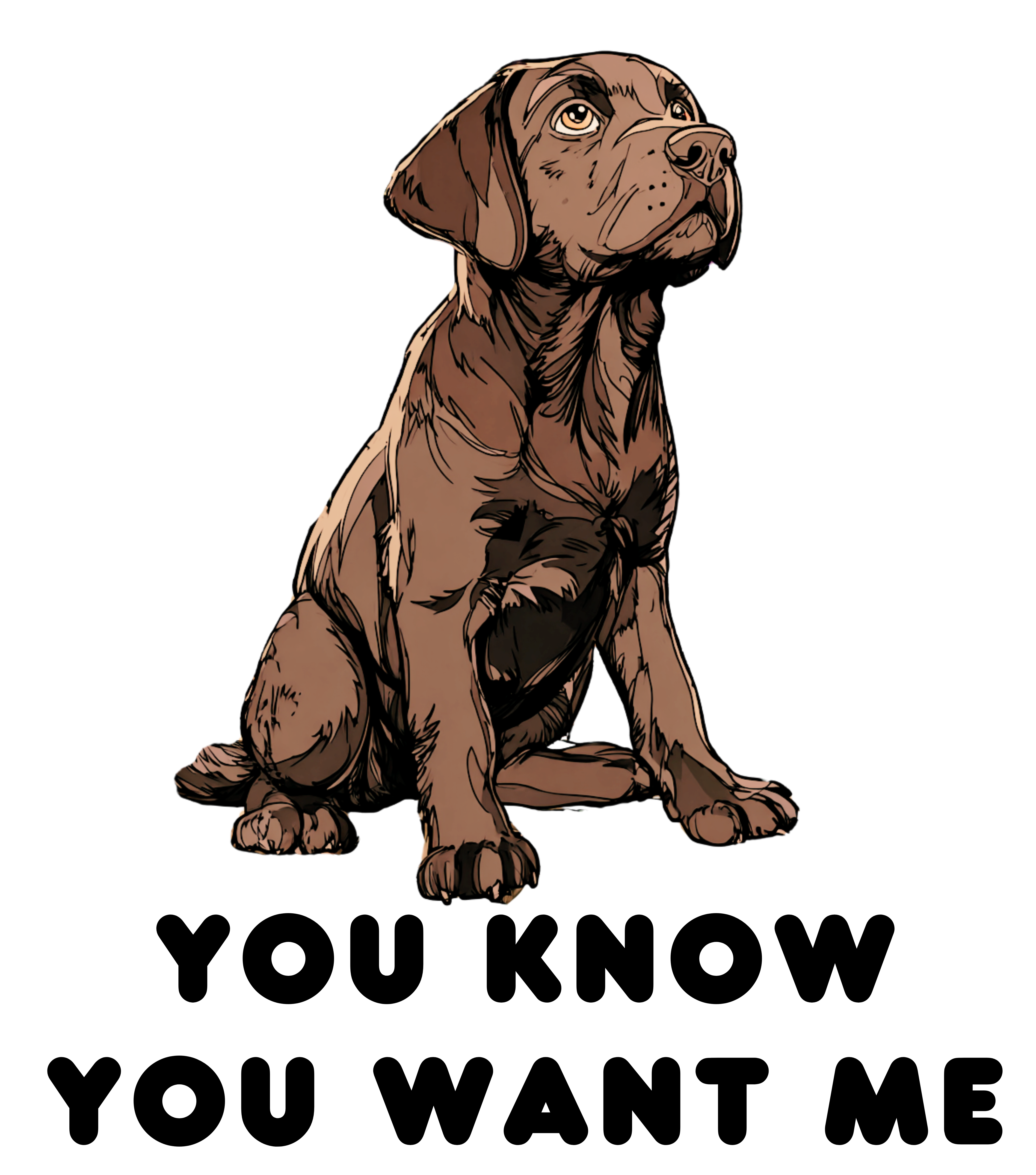 Puppy Lab wants me T-Shirt - You Know You Want Me, Casual Tee, T-Shirt lover of Food, Beer, and Wine