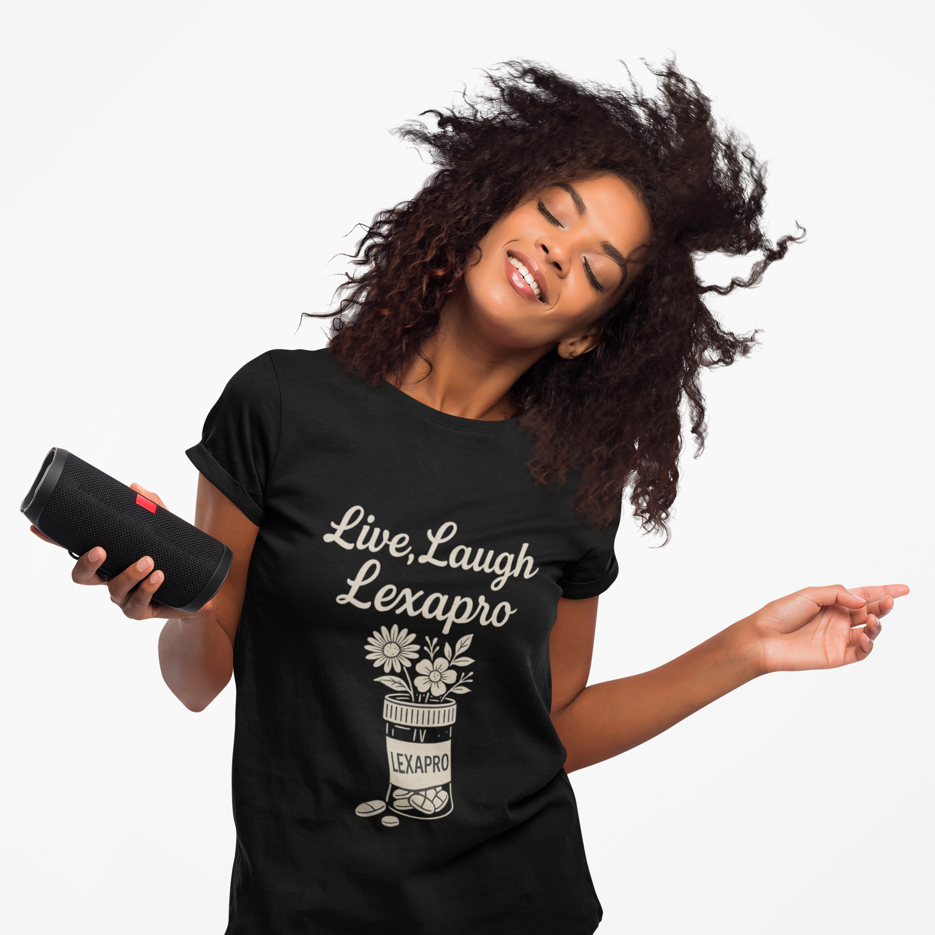 Live, Laugh, Lexapro Unisex T-Shirt product thumbnail image Live, Laugh, Lexapro Unisex T-Shirt product thumbnail image