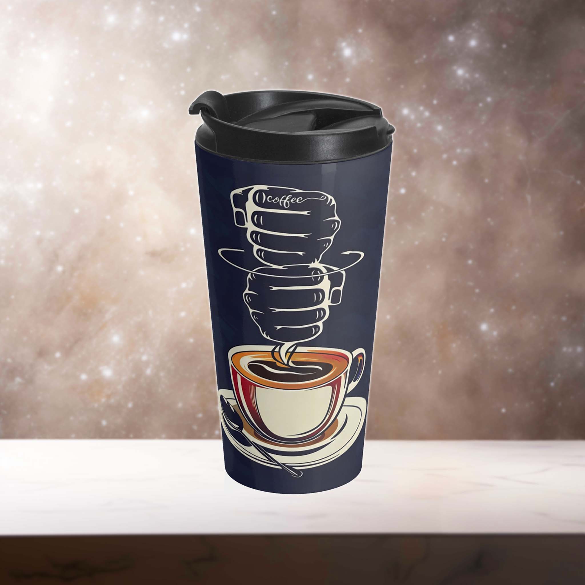 Coffee ASL American Sign Language Tumbler - 20oz Insulated Travel Mug
