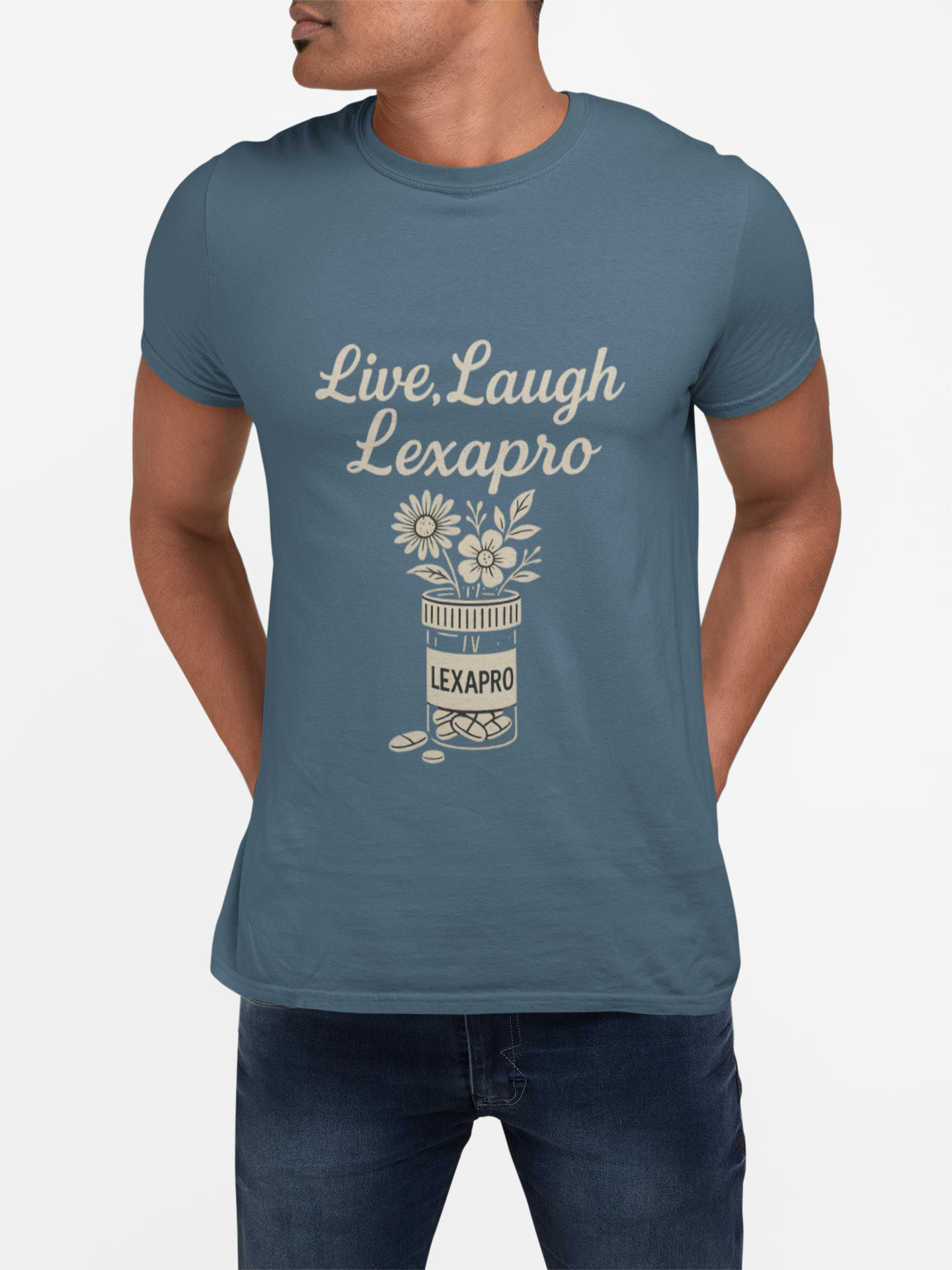Live, Laugh, Lexapro Unisex T-Shirt product thumbnail image Live, Laugh, Lexapro Unisex T-Shirt product thumbnail image