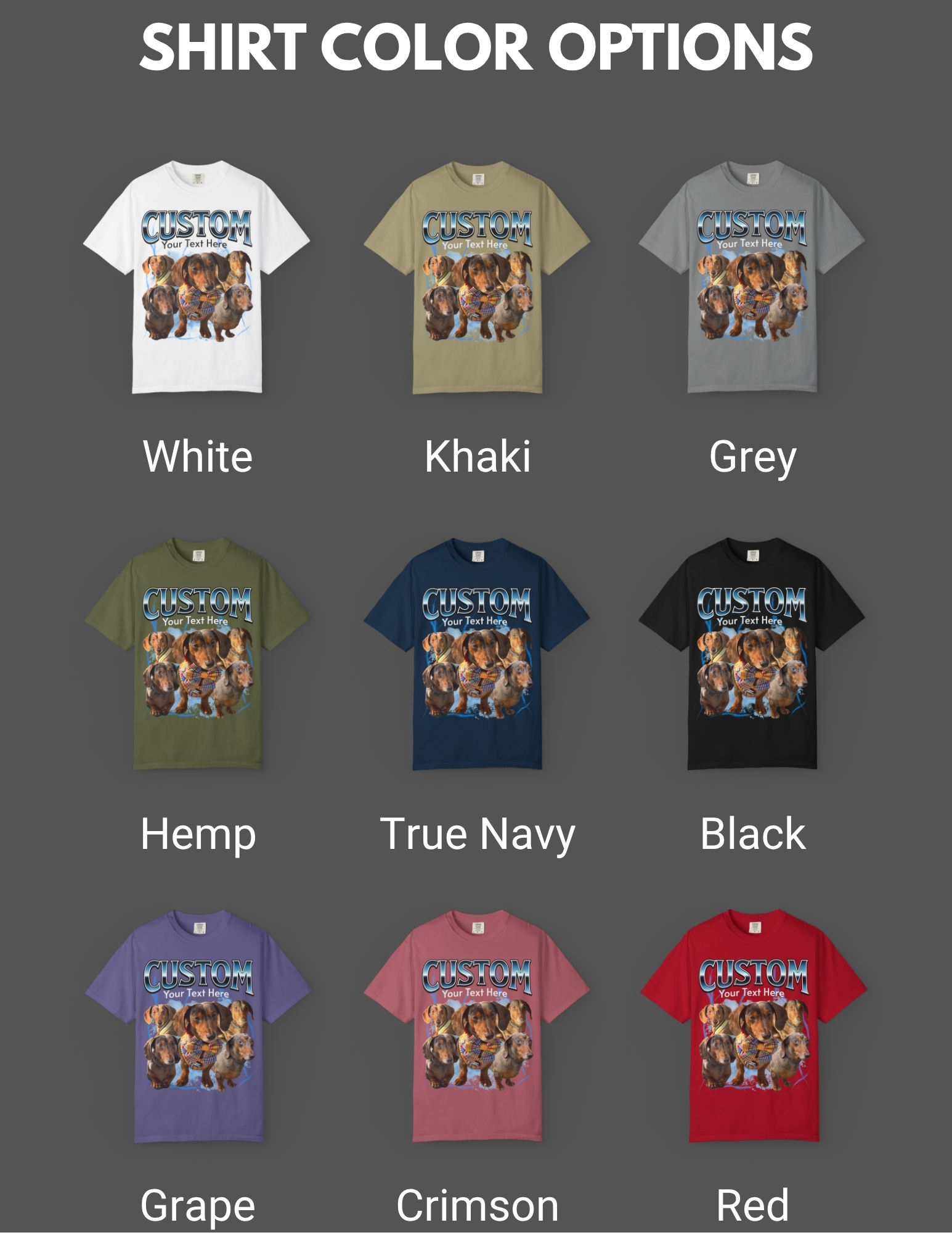 Custom Pet Collage Unisex T-Shirt product thumbnail image Custom Pet Collage Unisex T-Shirt product thumbnail image
