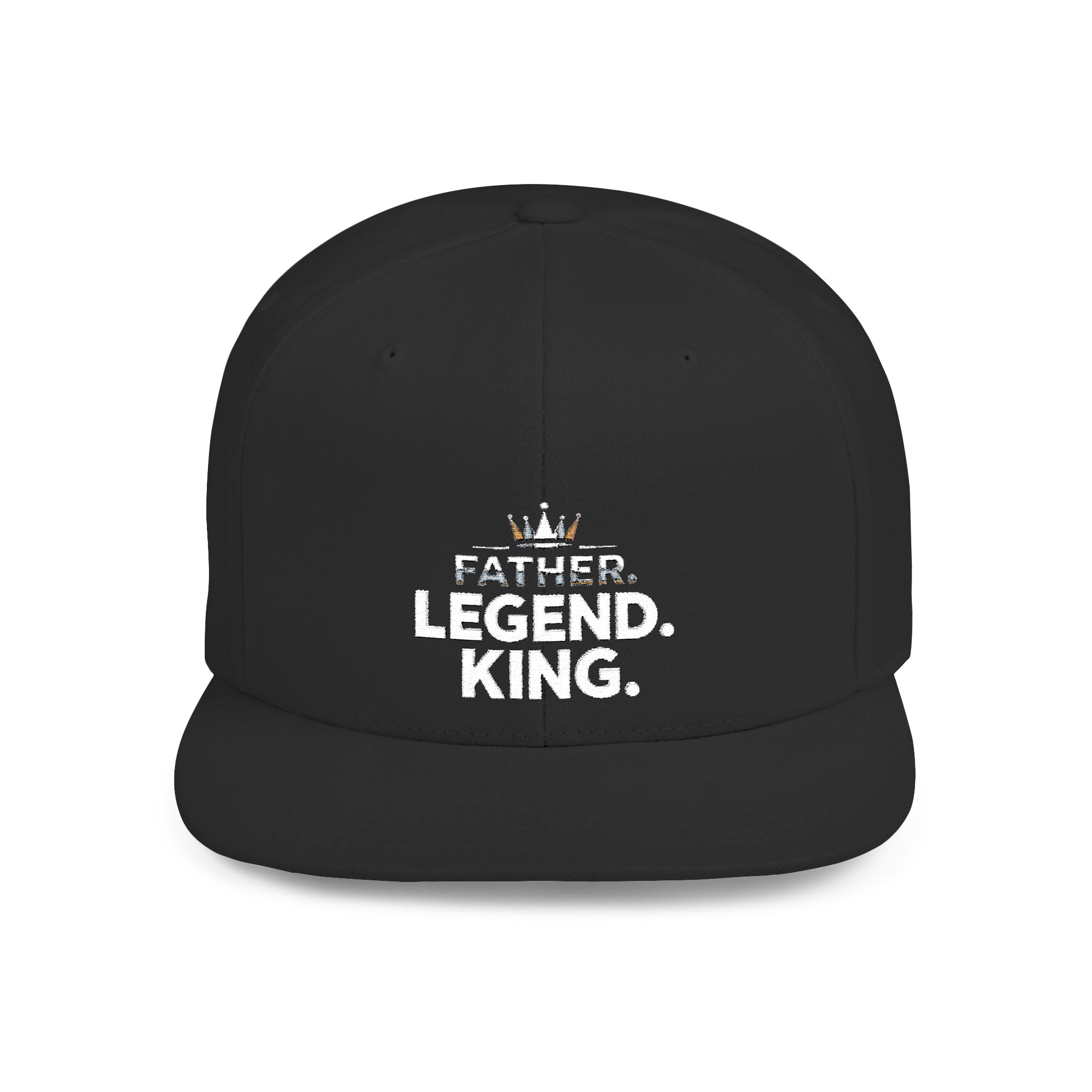 Legend King Snapback Hat | Stylish Flat Bill Cap, Perfect for Gifts, Festivals, Everyday Wear, Father's Day, Sports Events product thumbnail image Legend King Snapback Hat | Stylish Flat Bill Cap, Perfect for Gifts, Festivals, Everyday Wear, Father's Day, Sports Events product thumbnail image