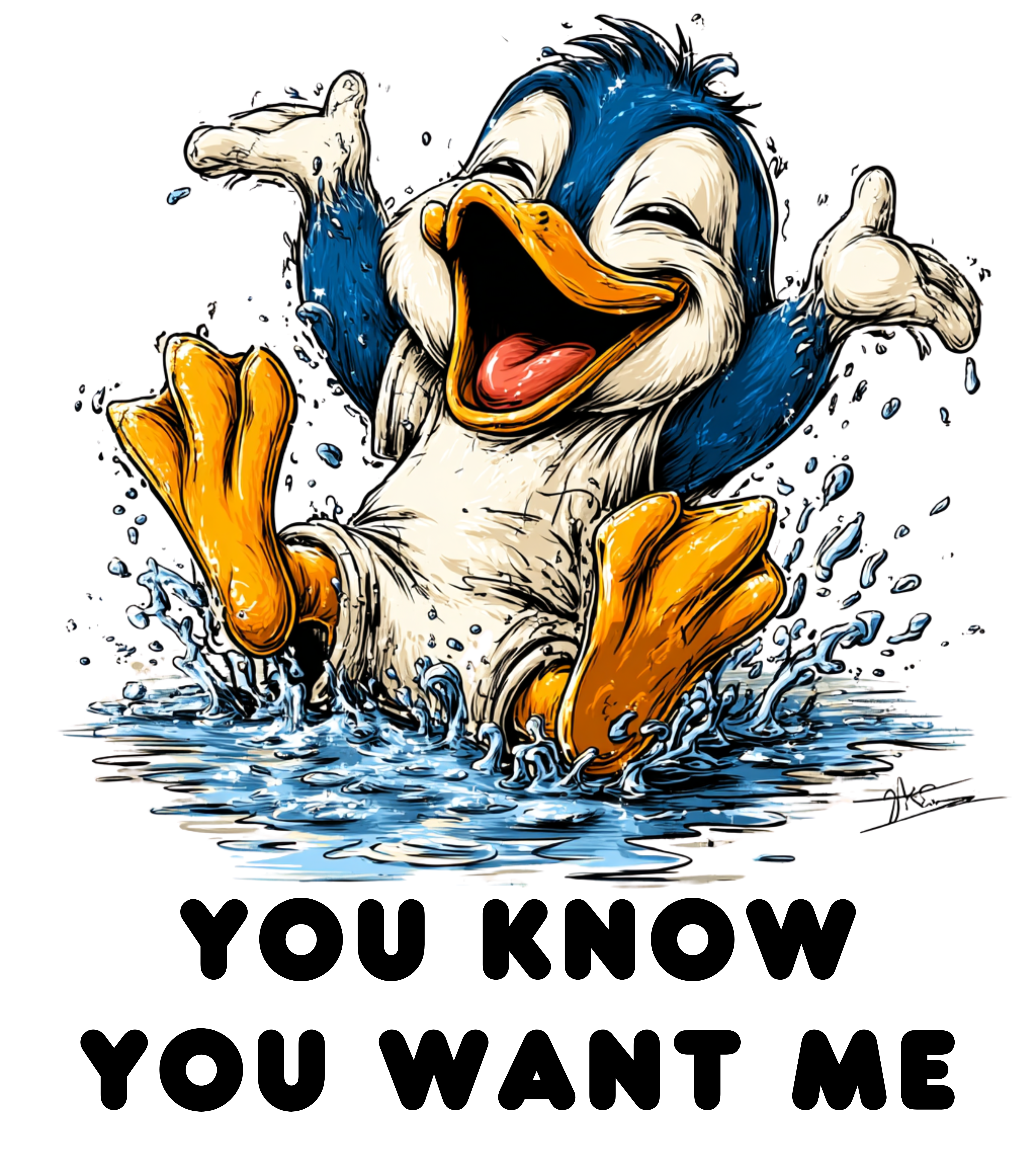 Fun Duck Wants Me Casual Graphic You Know You Want Me Tee with Quirky Design, Unisex T-Shirt, Perfect for Everyday Wear, Gift for Animal Lovers, Ideal for Birthdays, Casual [...] product thumbnail image