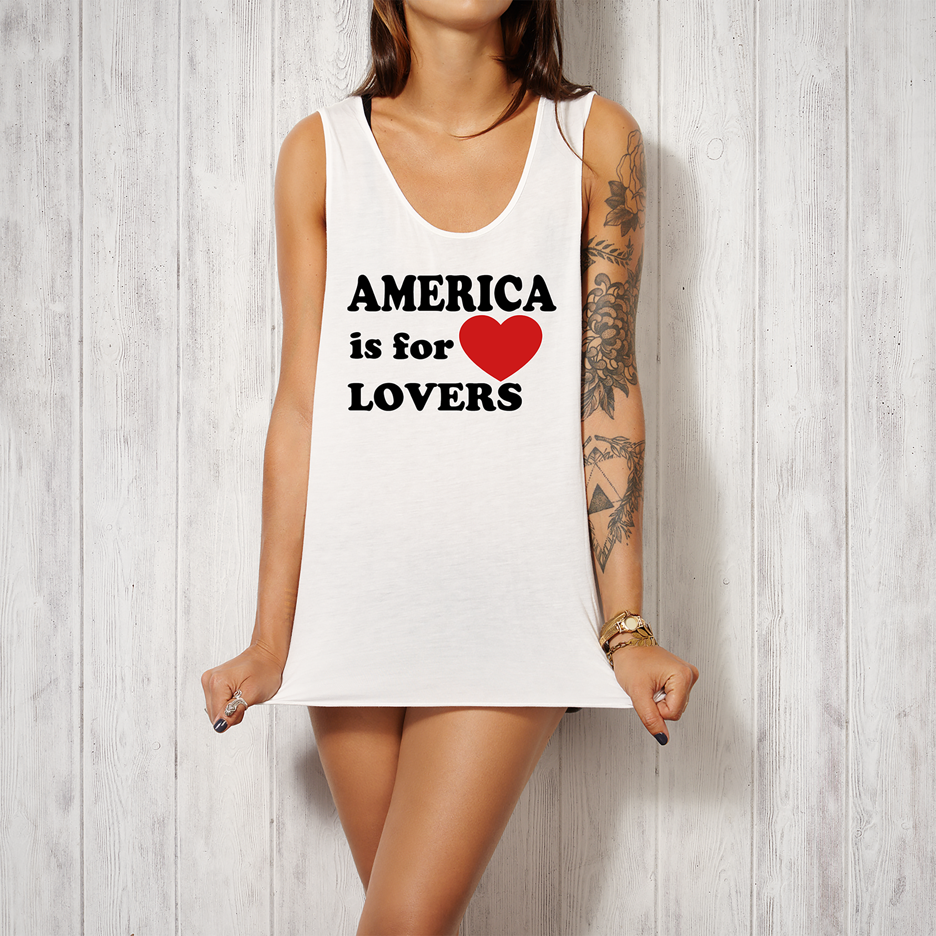 "America is for Lovers" Unisex Jersey Tank Top, July 4th Celebration, Summer, Patriotic, Casual Apparel, American product thumbnail image "America is for Lovers" Unisex Jersey Tank Top, July 4th Celebration, Summer, Patriotic, Casual Apparel, American product thumbnail image