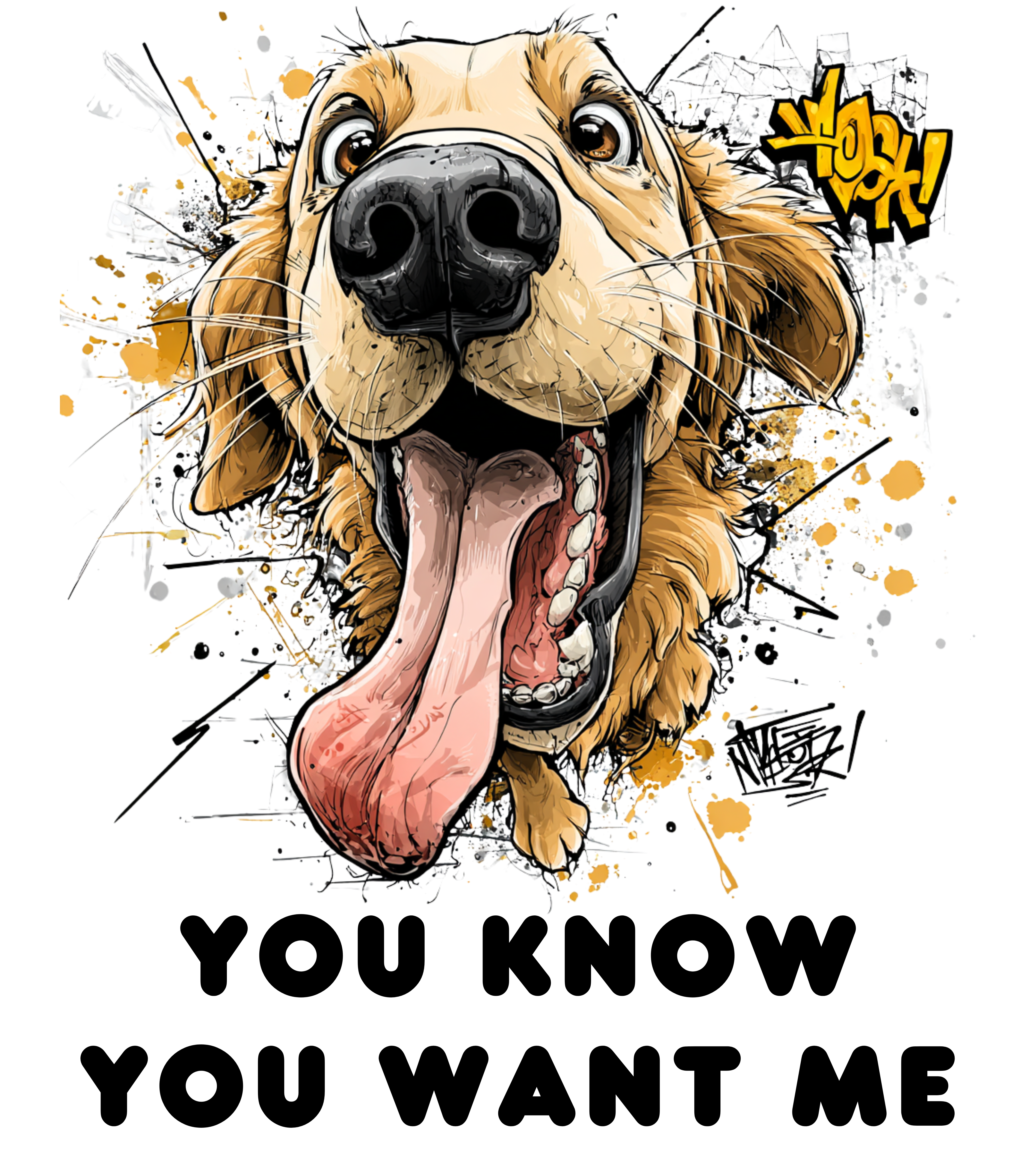 My Golden Retriever Wants Me Casual Graphic You Know You Want Me Tee with Quirky Design, Unisex T-Shirt, Perfect for Everyday Wear, Gift for Animal Lovers, Ideal for Birthdays, Casual [...] product thumbnail image