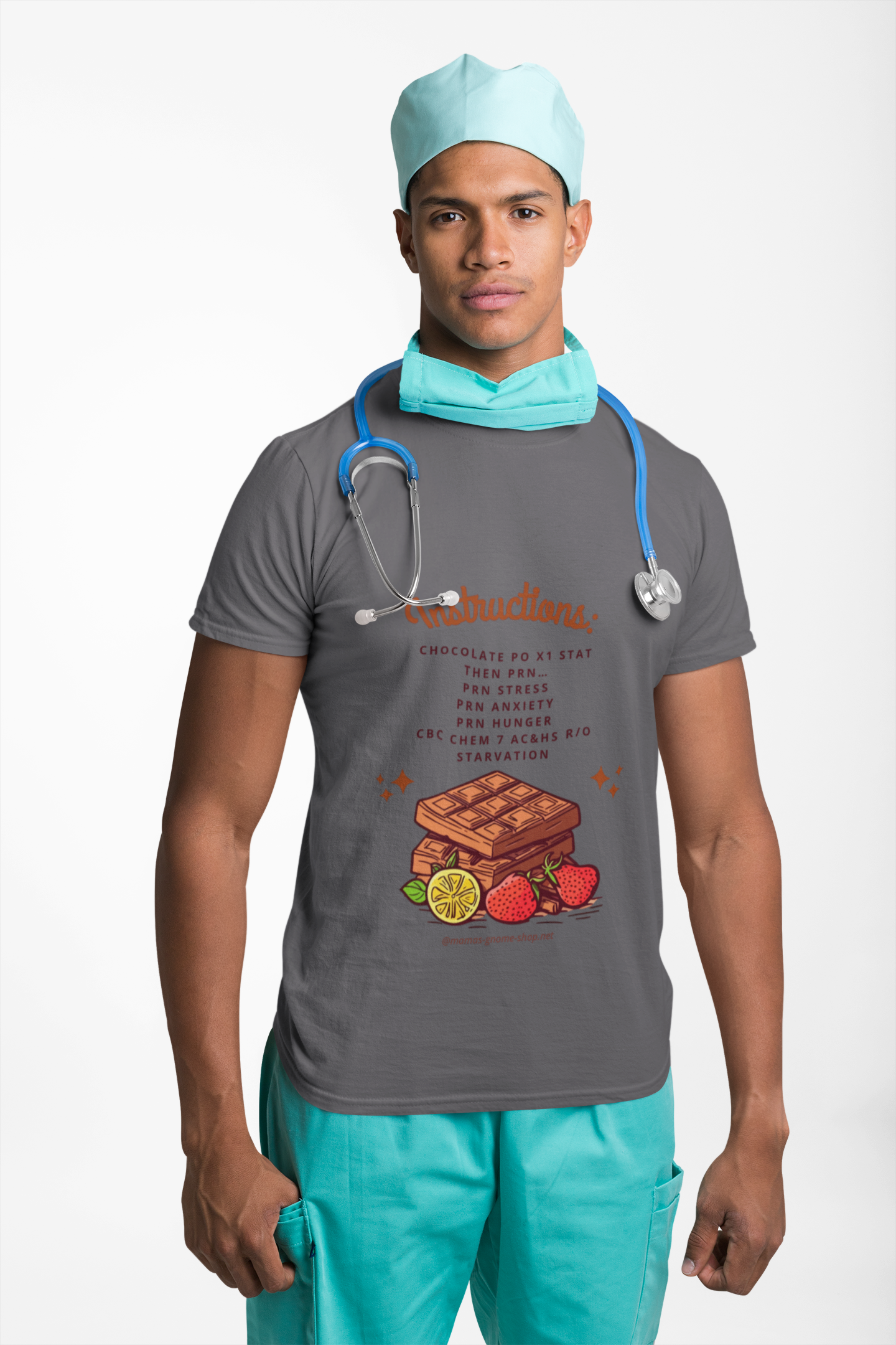 Personalized Essential Worker T-Shirt, Chocolate PO STAT, Funny Medical Shirt, Gifts for Healthcare Workers, Stress Relief Tee product thumbnail image Personalized Essential Worker T-Shirt, Chocolate PO STAT, Funny Medical Shirt, Gifts for Healthcare Workers, Stress Relief Tee product thumbnail image
