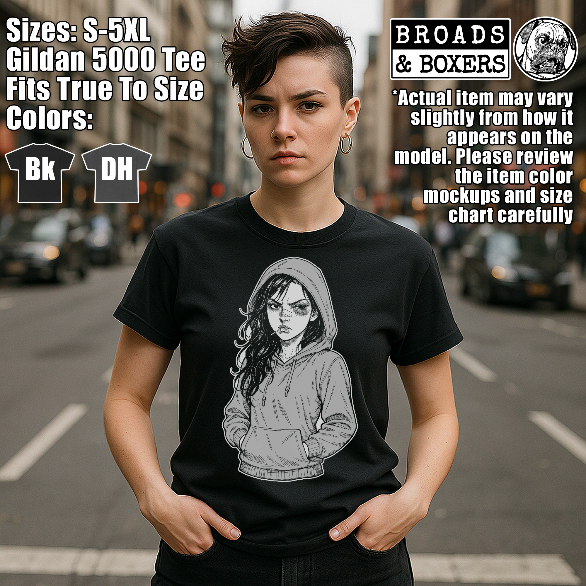 Fight Like A Girl T-Shirt | Feminist Fight Club Shirt | Women's MMA Tee | Riot Grrl Boxing tshirt | Street Fight Apparel | Punk Grunge Black