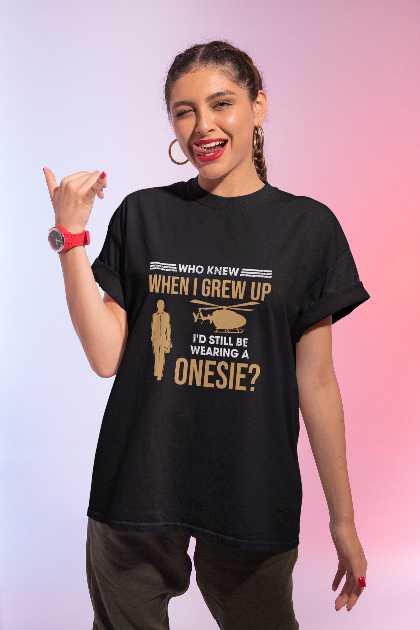 Who Knew EC145 Female Unisex Jersey Short Sleeve Tee product thumbnail image