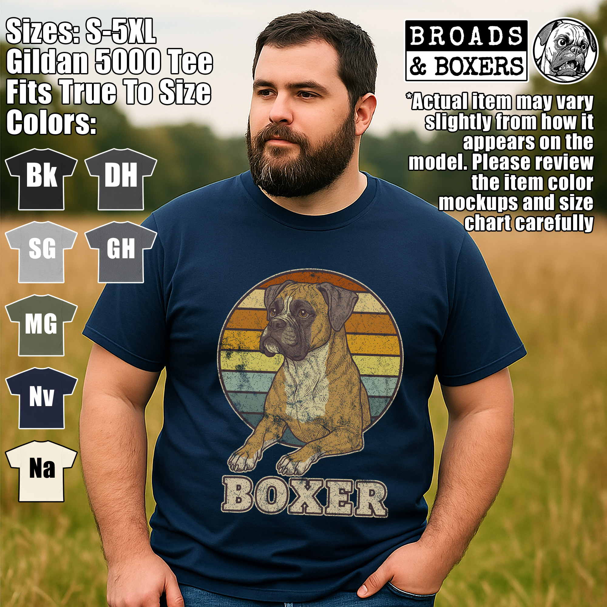 Vintage Boxer Dog T-Shirt | Retro 70s Style Dog Breed Graphic Tee | Distressed Boxer Mom Dad tshirt | Dog Lover Gift | Unisex Cotton Shirt product thumbnail image Vintage Boxer Dog T-Shirt | Retro 70s Style Dog Breed Graphic Tee | Distressed Boxer Mom Dad tshirt | Dog Lover Gift | Unisex Cotton Shirt product thumbnail image