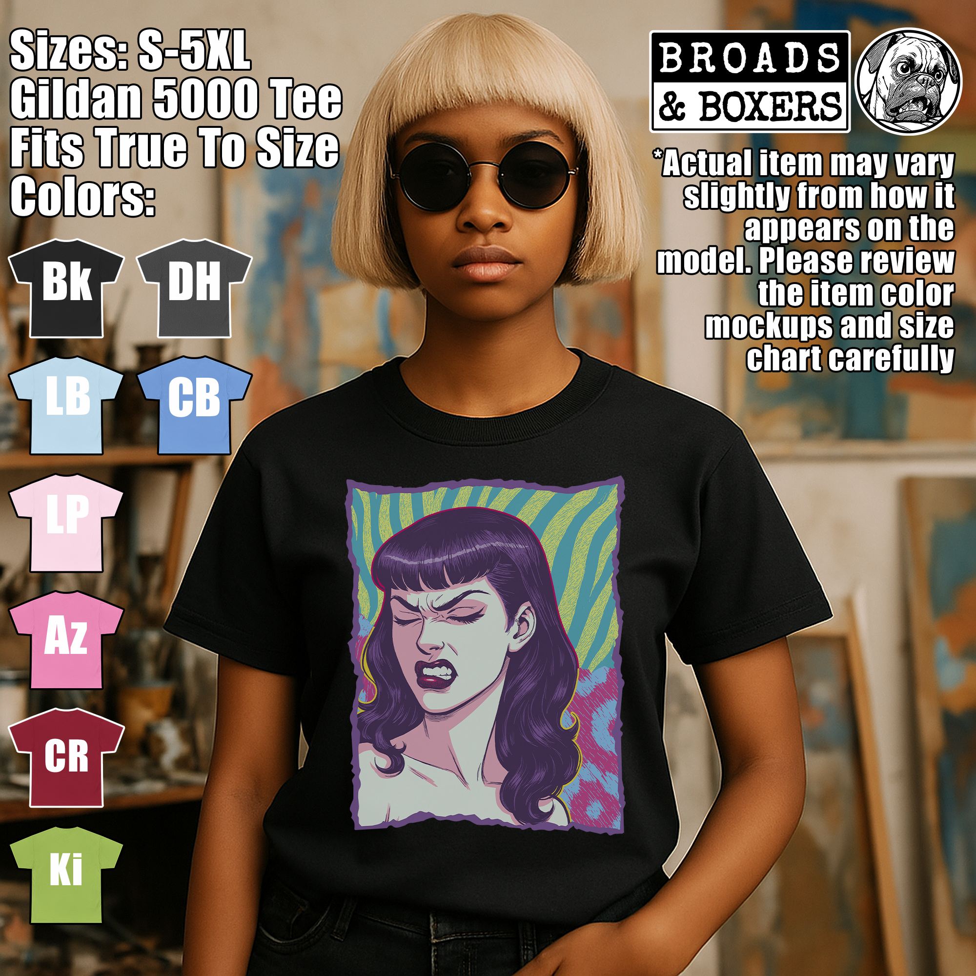 Psychedelic Pop-Art, Vintage Glamour Pin-Up, Fierce Animal Print T-Shirt for Bold Fashion Lovers, Drag Shows And Burlesque Icons | Bit Lip Psychedelic Pop-Art, Vintage Glamour Pin-Up, Fierce Animal Print T-Shirt for Bold Fashion Lovers, Drag Shows And Burlesque Icons | Bit Lip