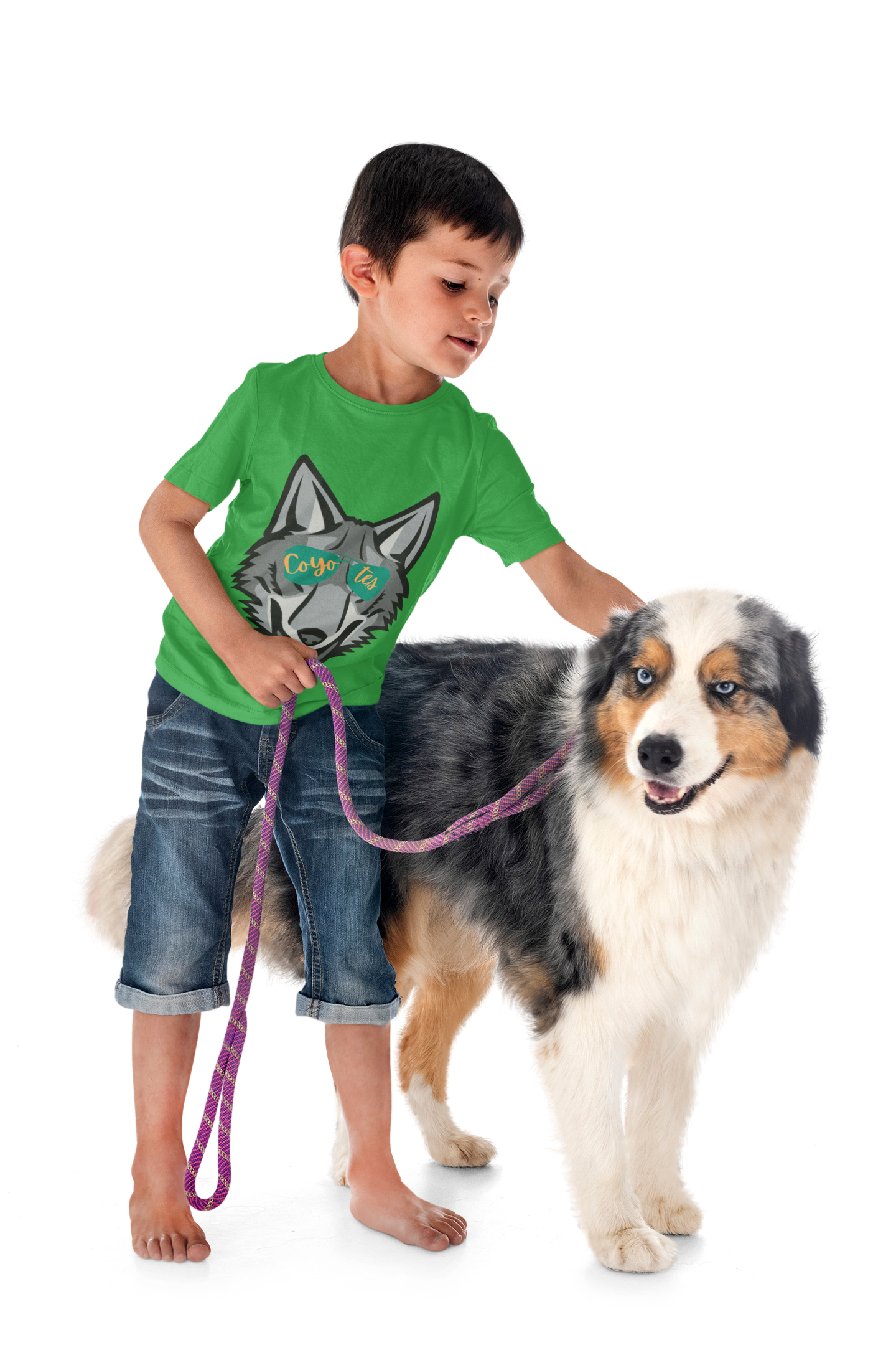 Schell Coyotes Cool Coyote Spirit Wear for School Days Kids Tee -  product thumbnail image