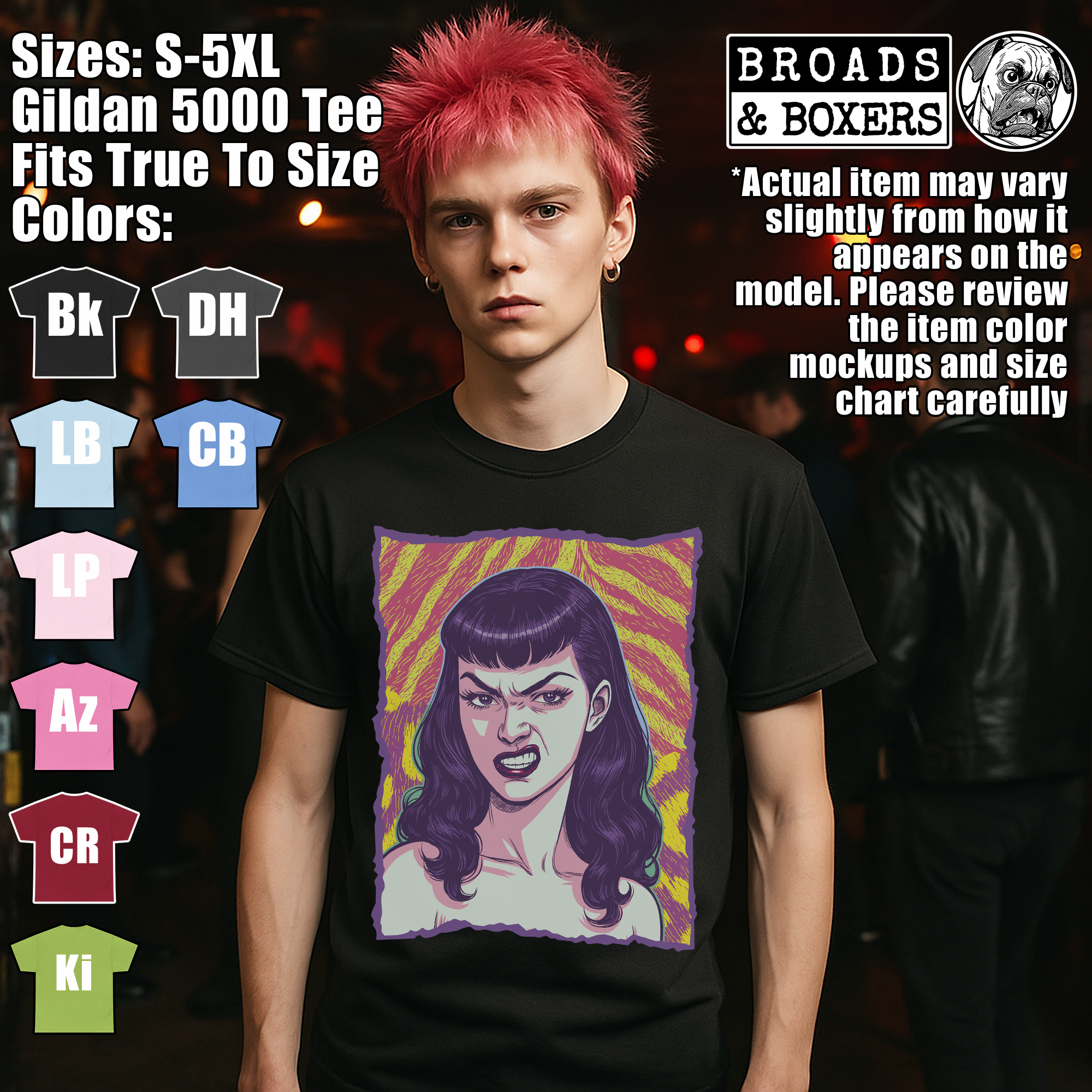 Psychedelic Pop-Art, Vintage Glamour Pin-Up, Fierce Animal Print T-Shirt for Bold Fashion Lovers, Drag Shows And Burlesque Icons | Sneer