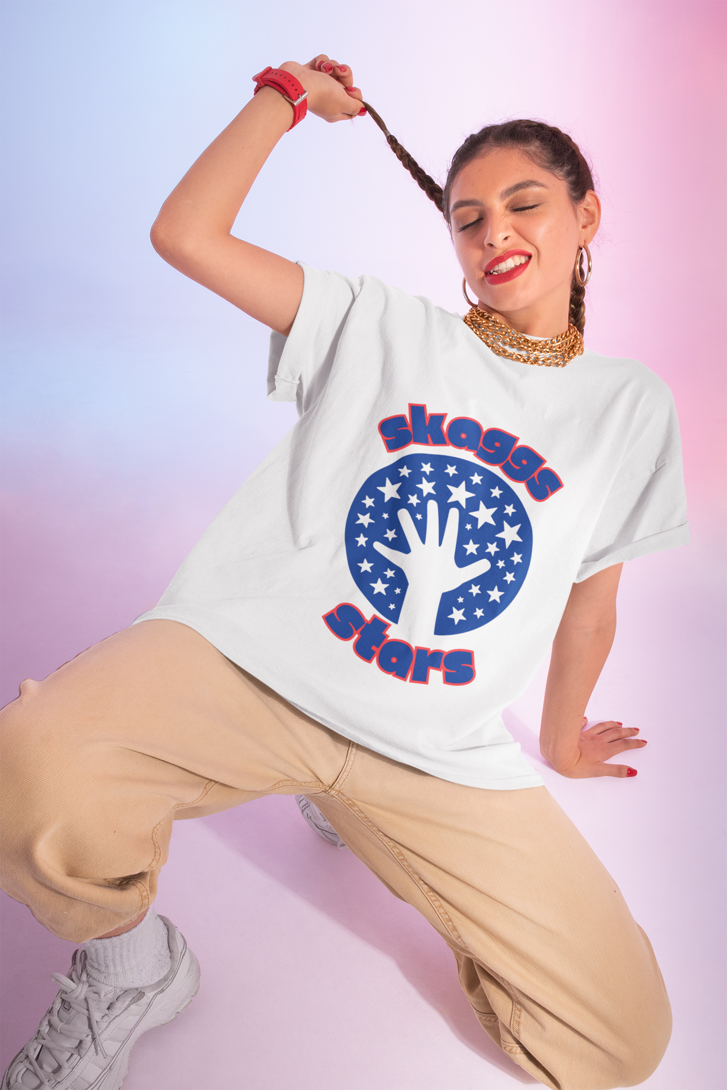Skaggs Stars Red White and Blue Spirit Wear for School Spirit Days product thumbnail image