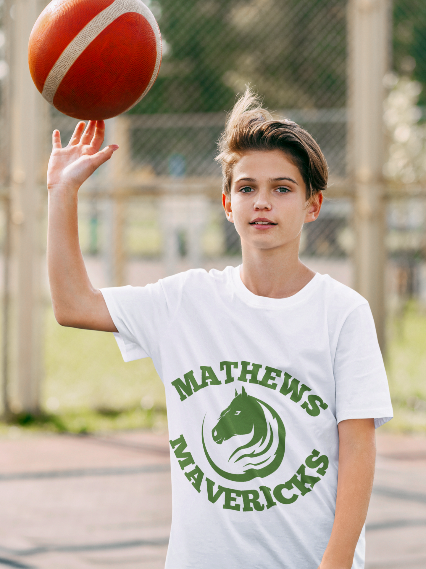 Mathews Mavericks School Spirit Wear Kids T-Shirt 