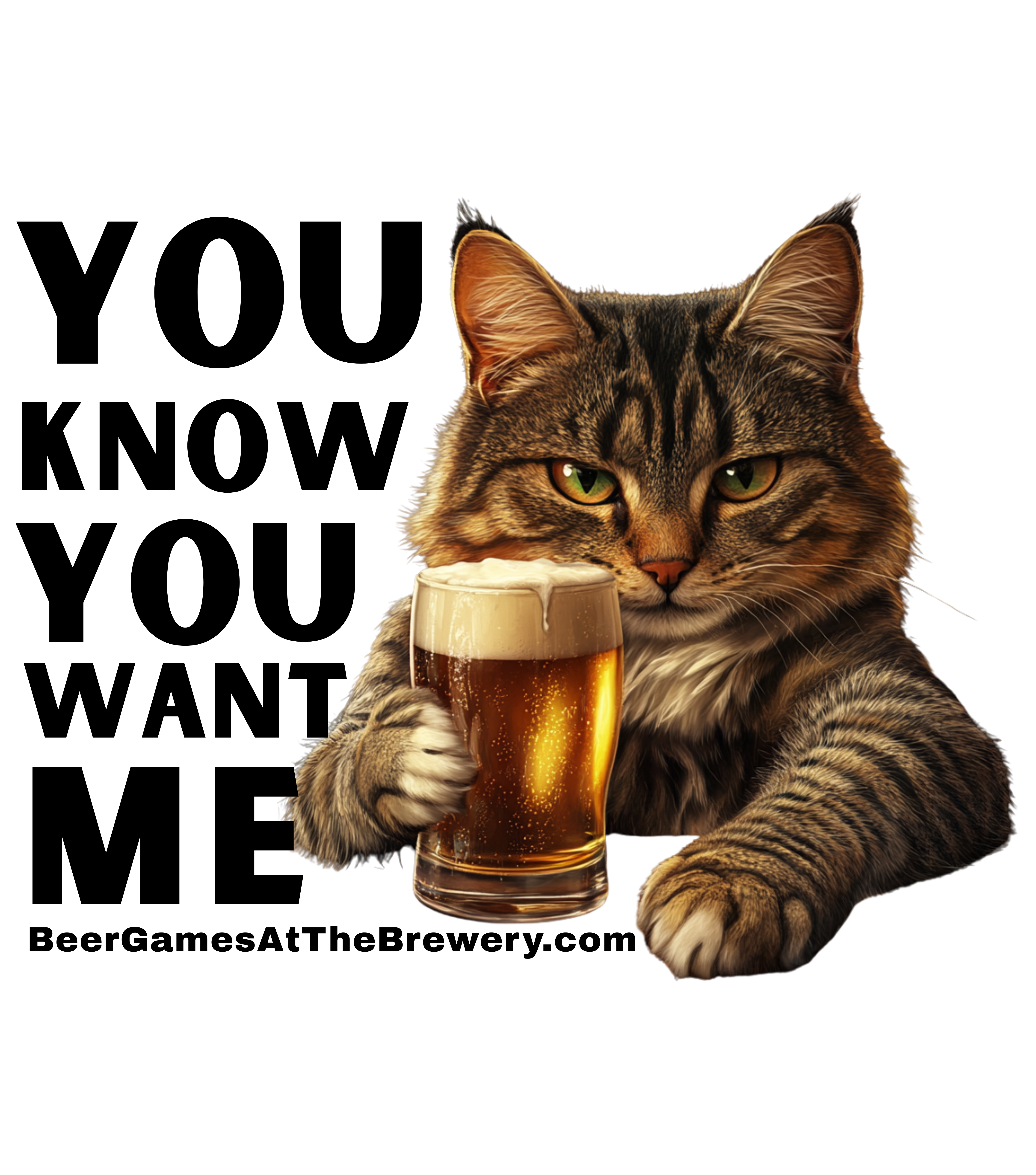 Happy Beer cat wants Me Casual Graphic You Know You Want Me Tee with Quirky Design, Unisex T-Shirt, Perfect for Everyday Wear, Gift for Animal Lovers, Ideal for Birthdays, Casual [...]