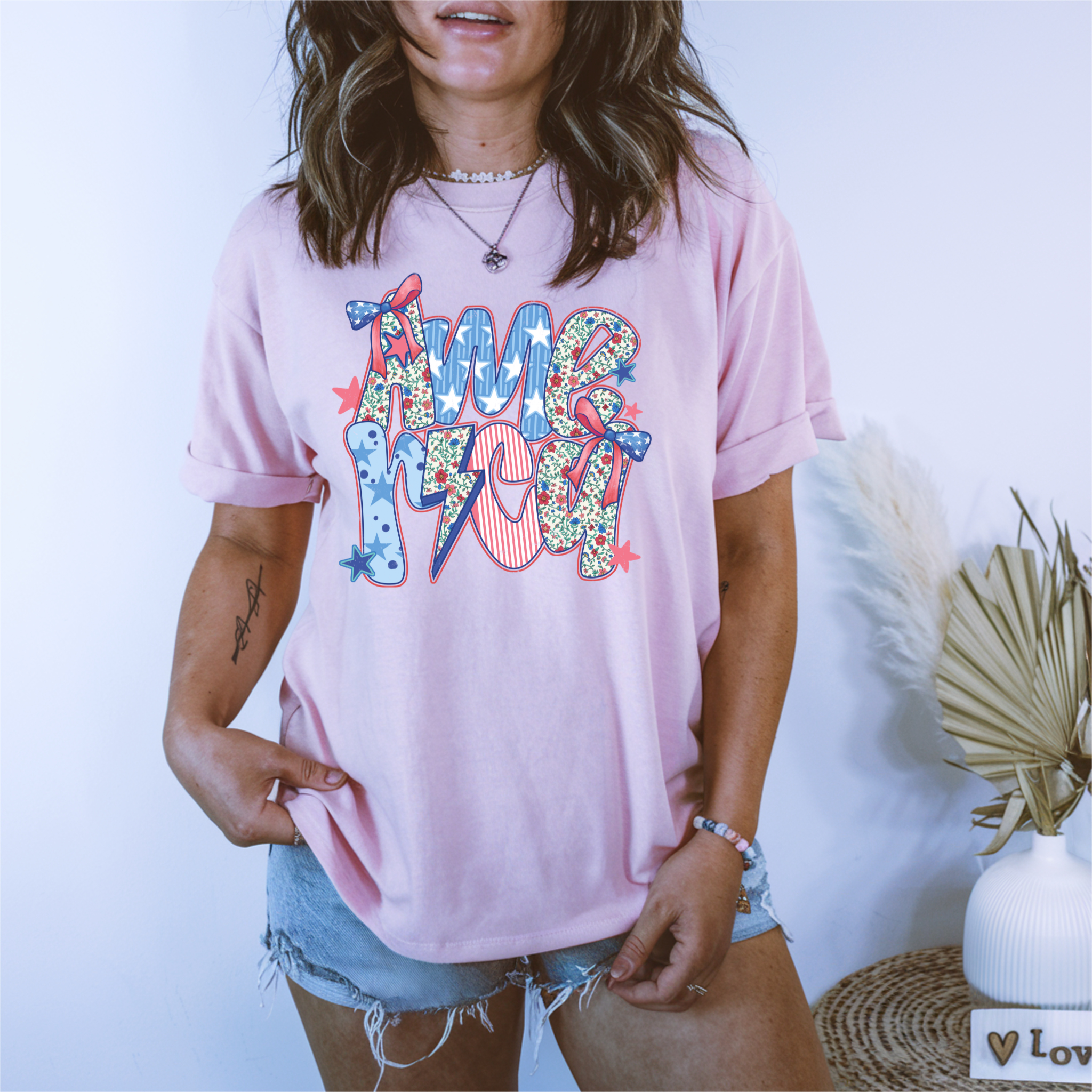 America Graphic Tee, preppy clothes, 4th of july product thumbnail image