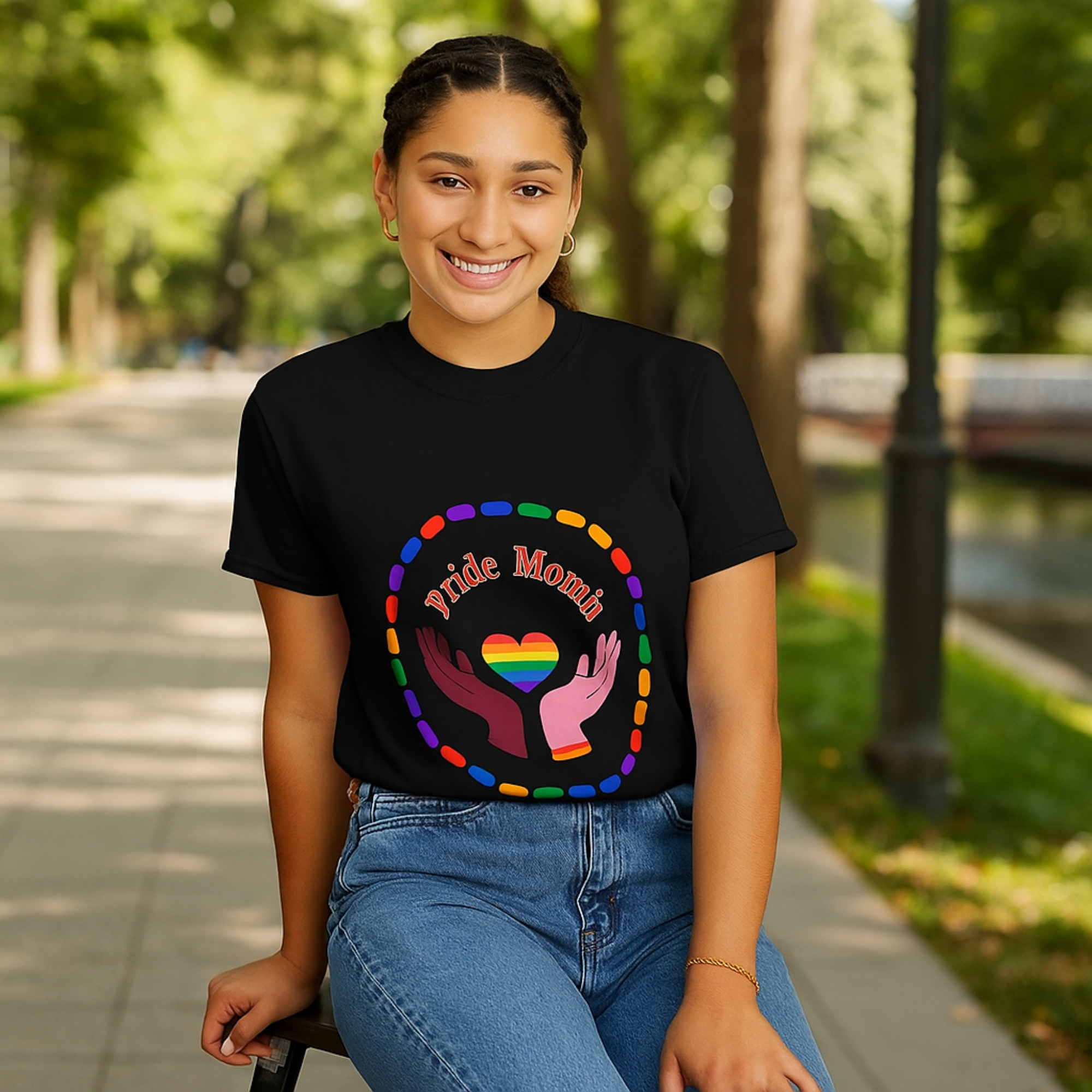 Pride Month Unisex T Shirt Celebrate Diversity Hands Holding Rainbow Heart Tee LGBTQ+ Equality Shirt Pride Festival Top product thumbnail image Pride Month Unisex T Shirt Celebrate Diversity Hands Holding Rainbow Heart Tee LGBTQ+ Equality Shirt Pride Festival Top product thumbnail image