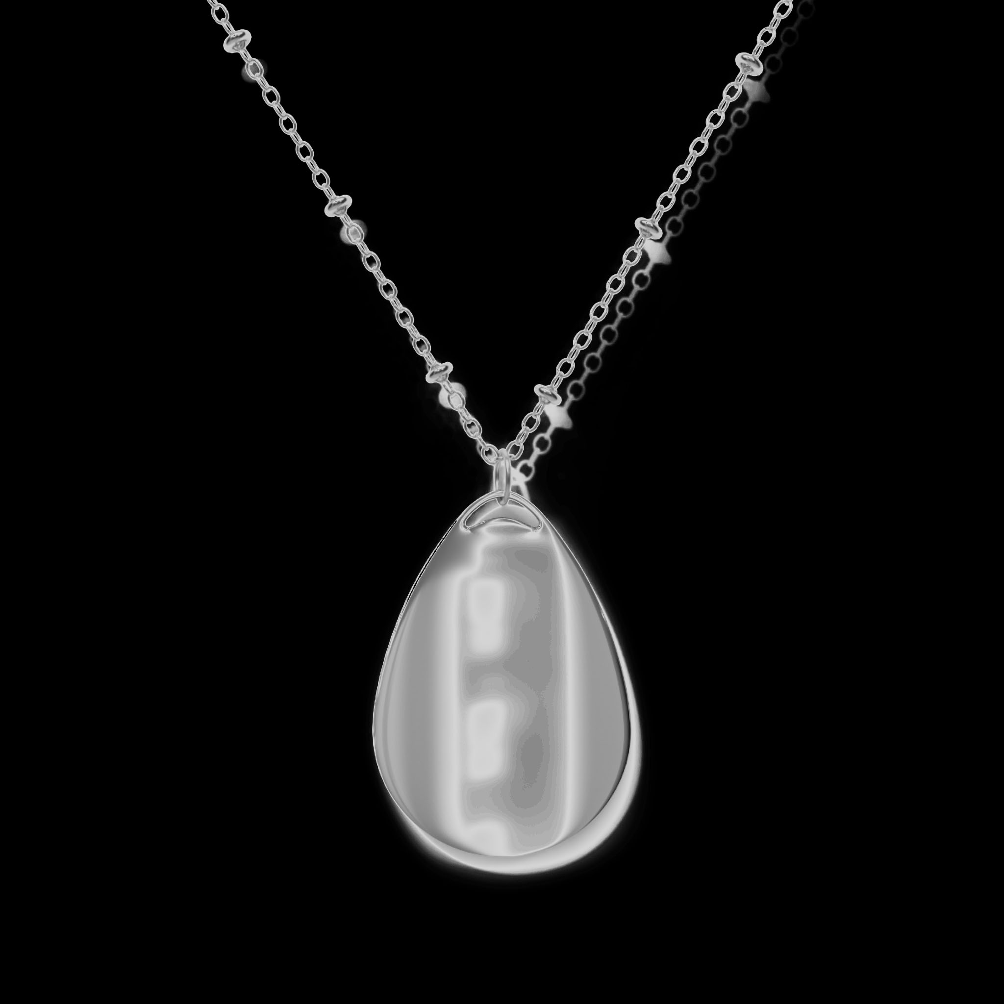 Elegant Oval Necklace with Paw Print, Personalized Pet Jewelry, Dog Lover Gift, Memorial Keepsake, Unique Cat Jewelry product thumbnail image