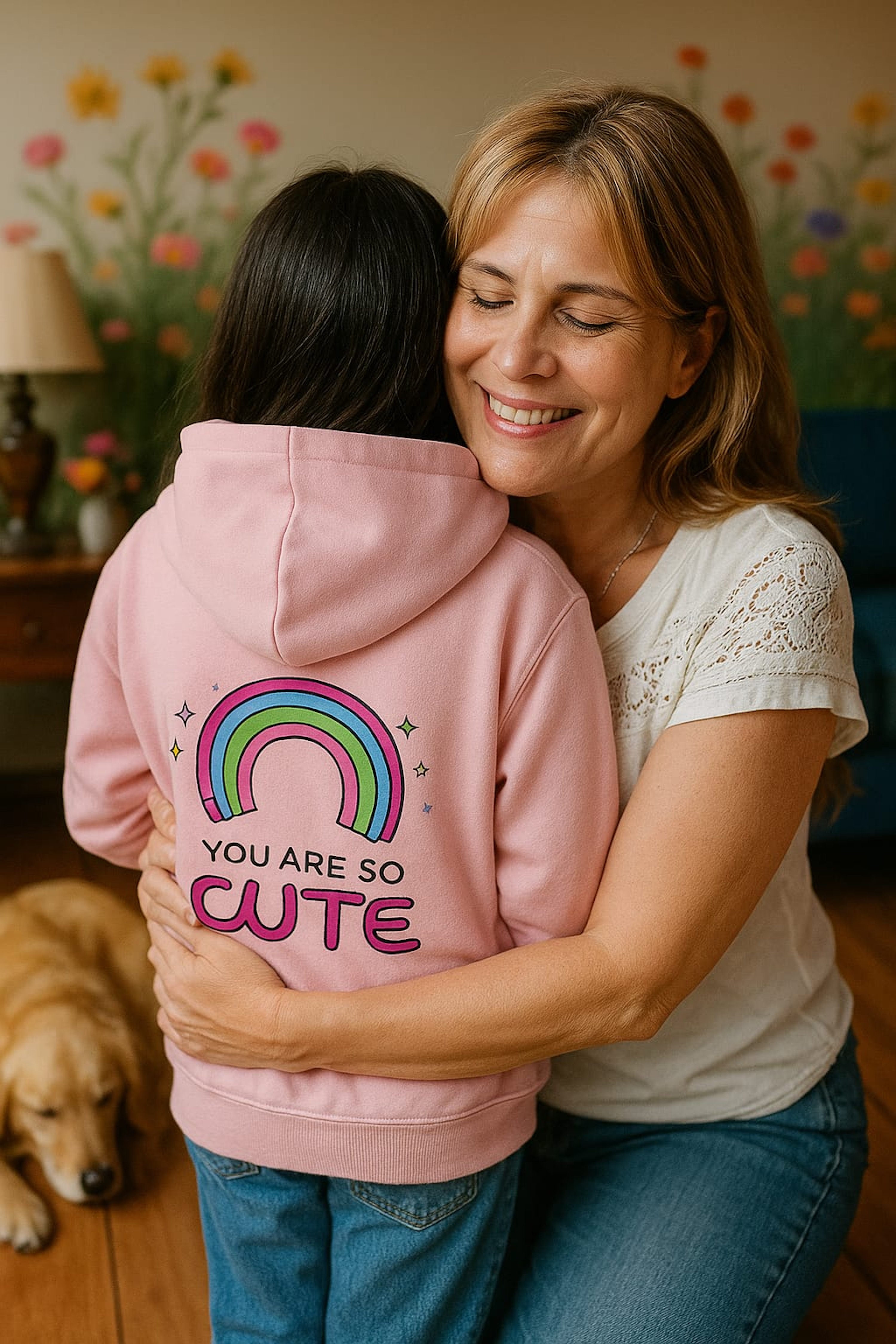 Hooded Sweatshirt, Cute and Sweet Design for Church, Cozy and Blessed