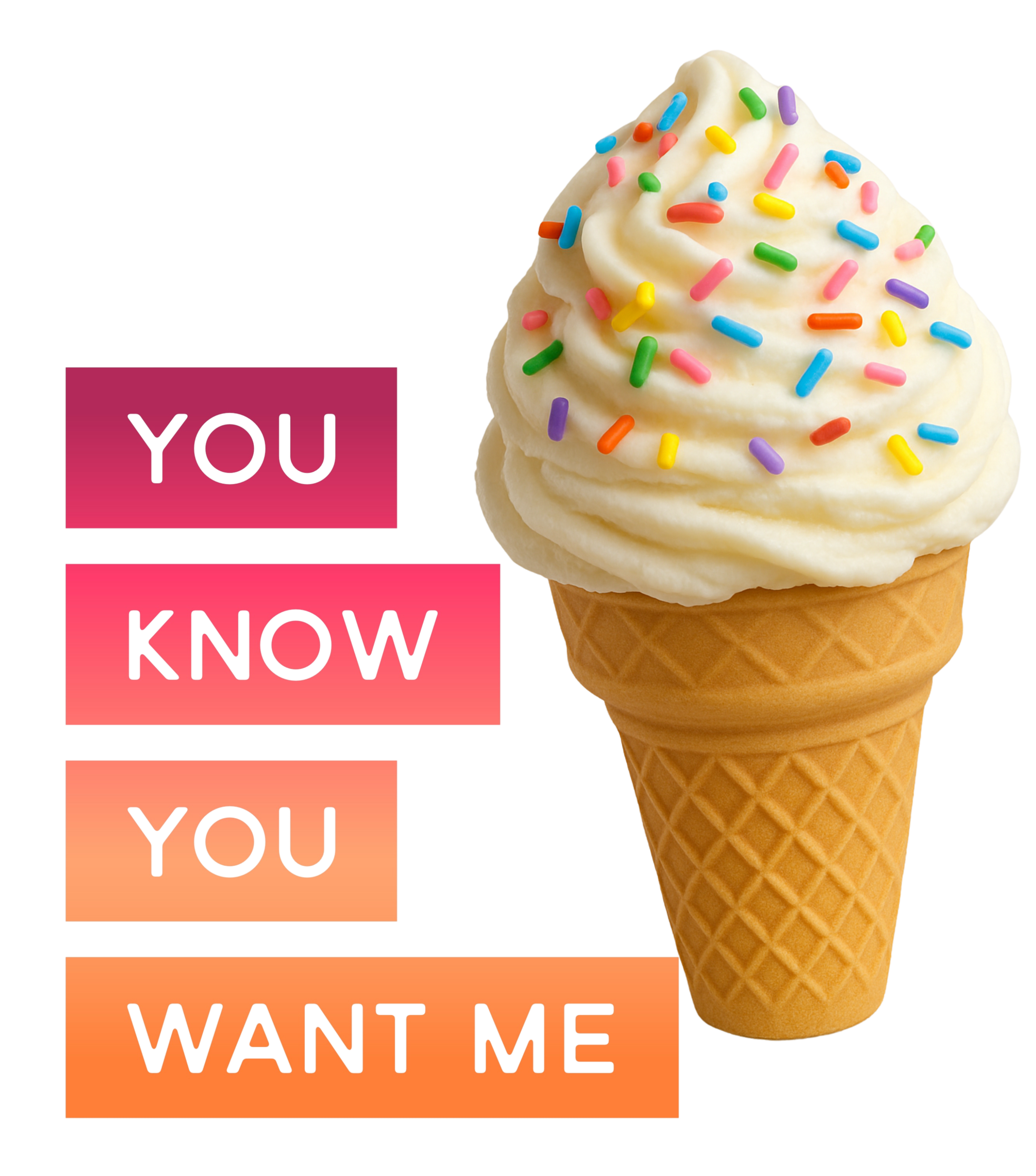 Ice Cream today, You know you want Me Casual Graphic You Know You Want Me Tee with Quirky Design, Unisex T-Shirt, Perfect for Everyday Wear, Gift for Animal Lovers, Ideal for Birthdays, Casual [...] product thumbnail image