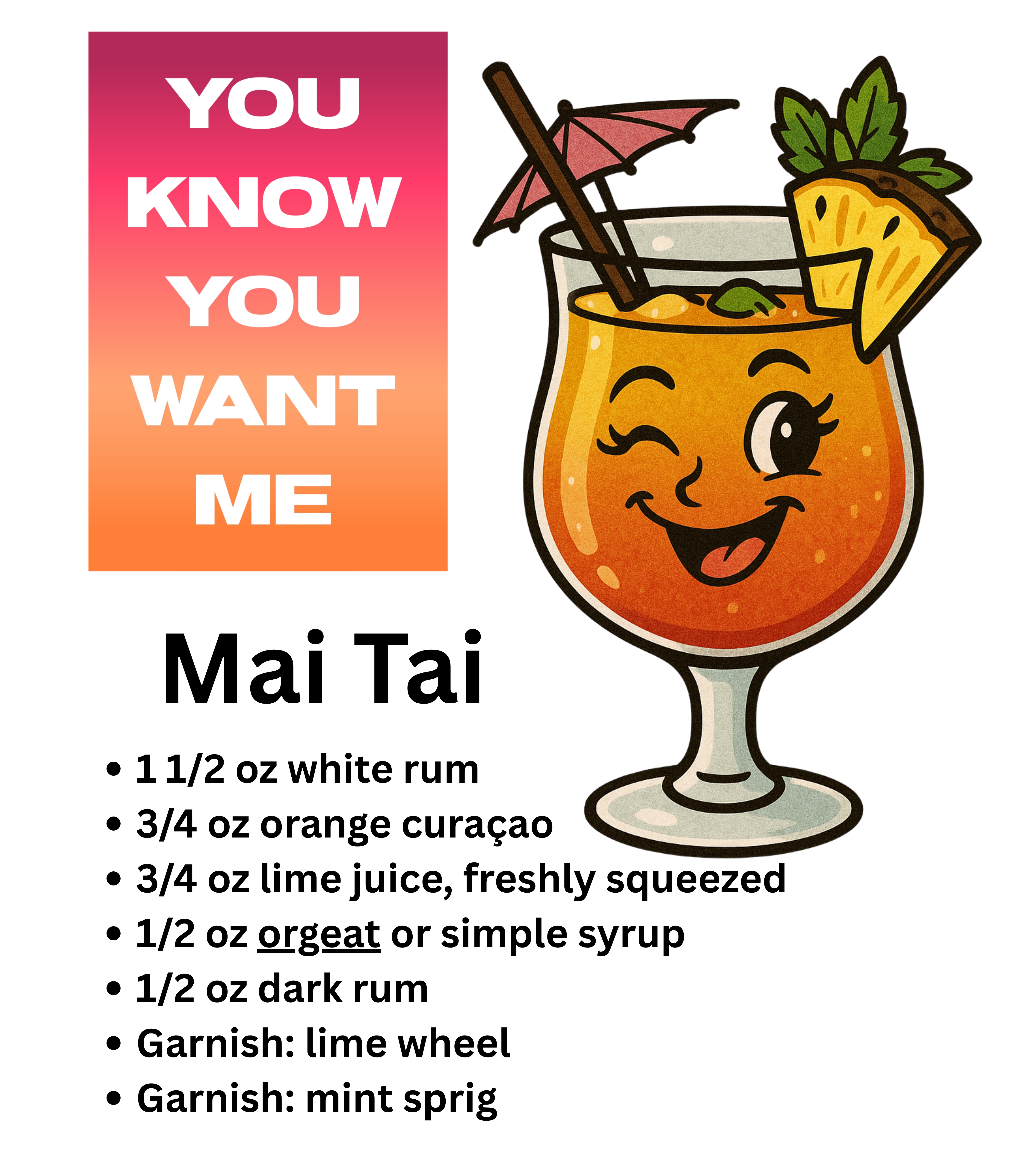 Mai Tai Cheers You know You want Me - Casual Graphic You Know You Want Me Tee with Quirky Design, Unisex T-Shirt, Perfect for Everyday Wear, Gift for Animal Lovers, Ideal for Birthdays, Casual [...]