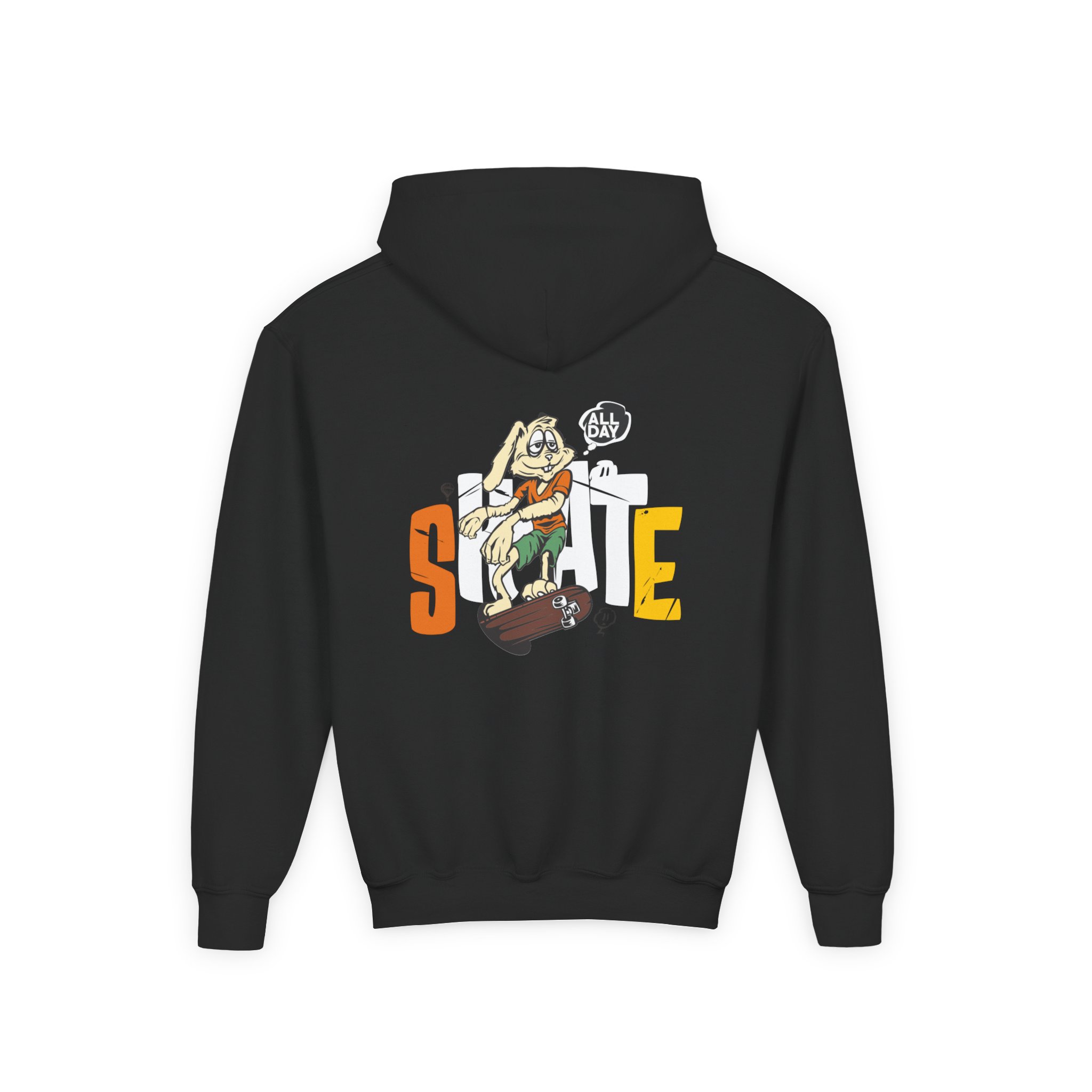 Skateboarding Youth Hoodie, Cool Graphic Sweatshirt for Kids, Perfect for Skateboard Lovers, Birthday Gift, Cozy Playtime Wear product thumbnail image