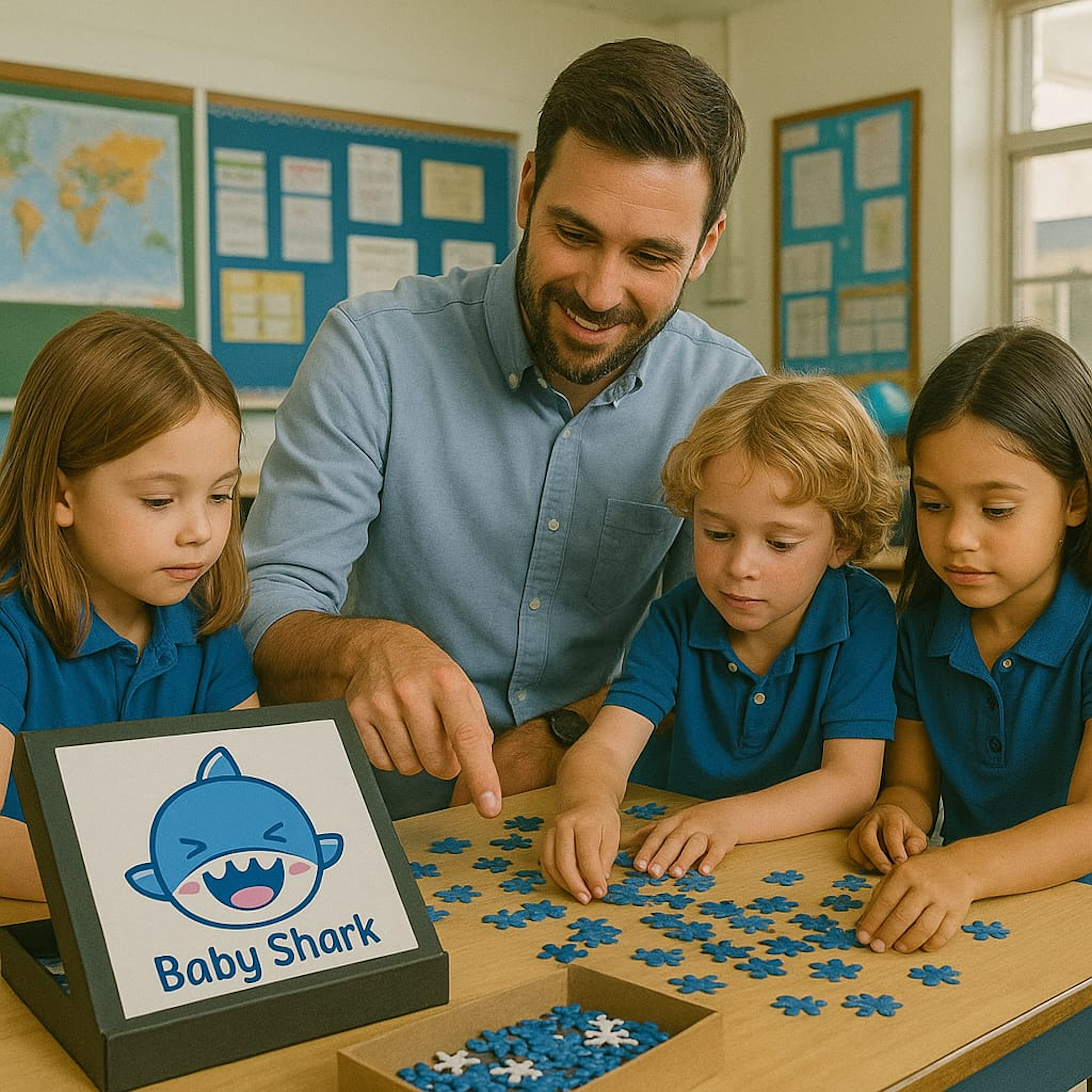 Puzzle, Baby Shark Jigsaw Game, Stress Relief Therapy, Kids & Adults Gift Idea product thumbnail image Puzzle, Baby Shark Jigsaw Game, Stress Relief Therapy, Kids & Adults Gift Idea product thumbnail image