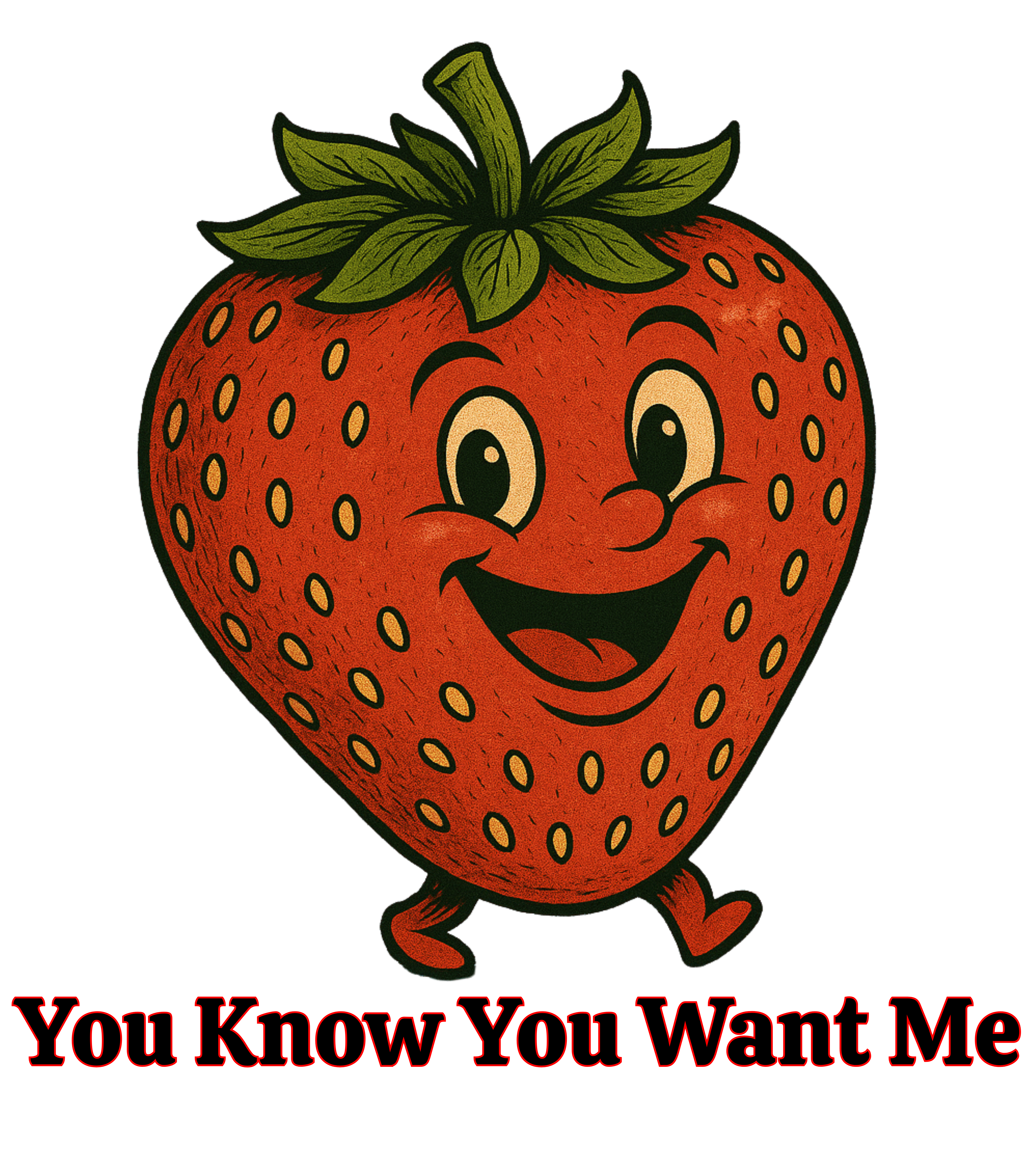 Strawberry want Me - Casual Graphic You Know You Want Me Tee with Quirky Design, Unisex T-Shirt, Perfect for Everyday Wear, Gift for Animal Lovers, Ideal for Birthdays, Casual [...]