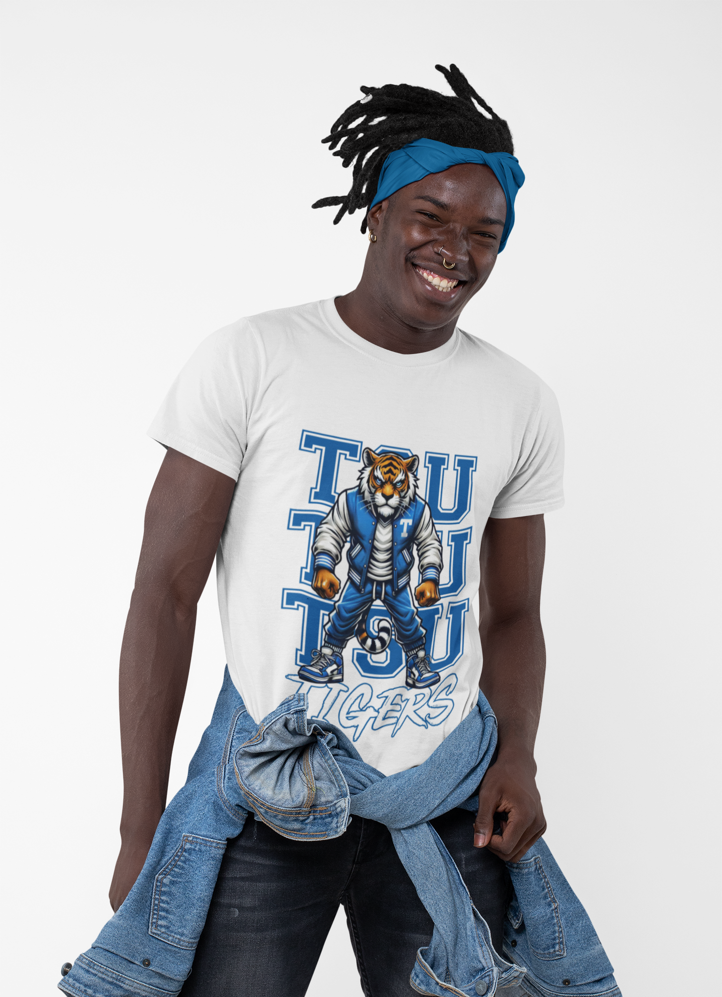 Men's Performance T-Shirt with Tiger Design - Great for Sports, Team Events, Gifts, Casual Wear, and Everyday Comfort product thumbnail image Men's Performance T-Shirt with Tiger Design - Great for Sports, Team Events, Gifts, Casual Wear, and Everyday Comfort product thumbnail image