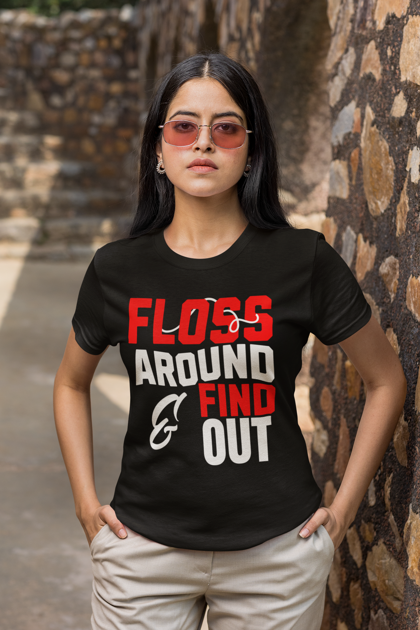Floss Around & Find Out Unisex Triblend Tee product thumbnail image Floss Around & Find Out Unisex Triblend Tee product thumbnail image