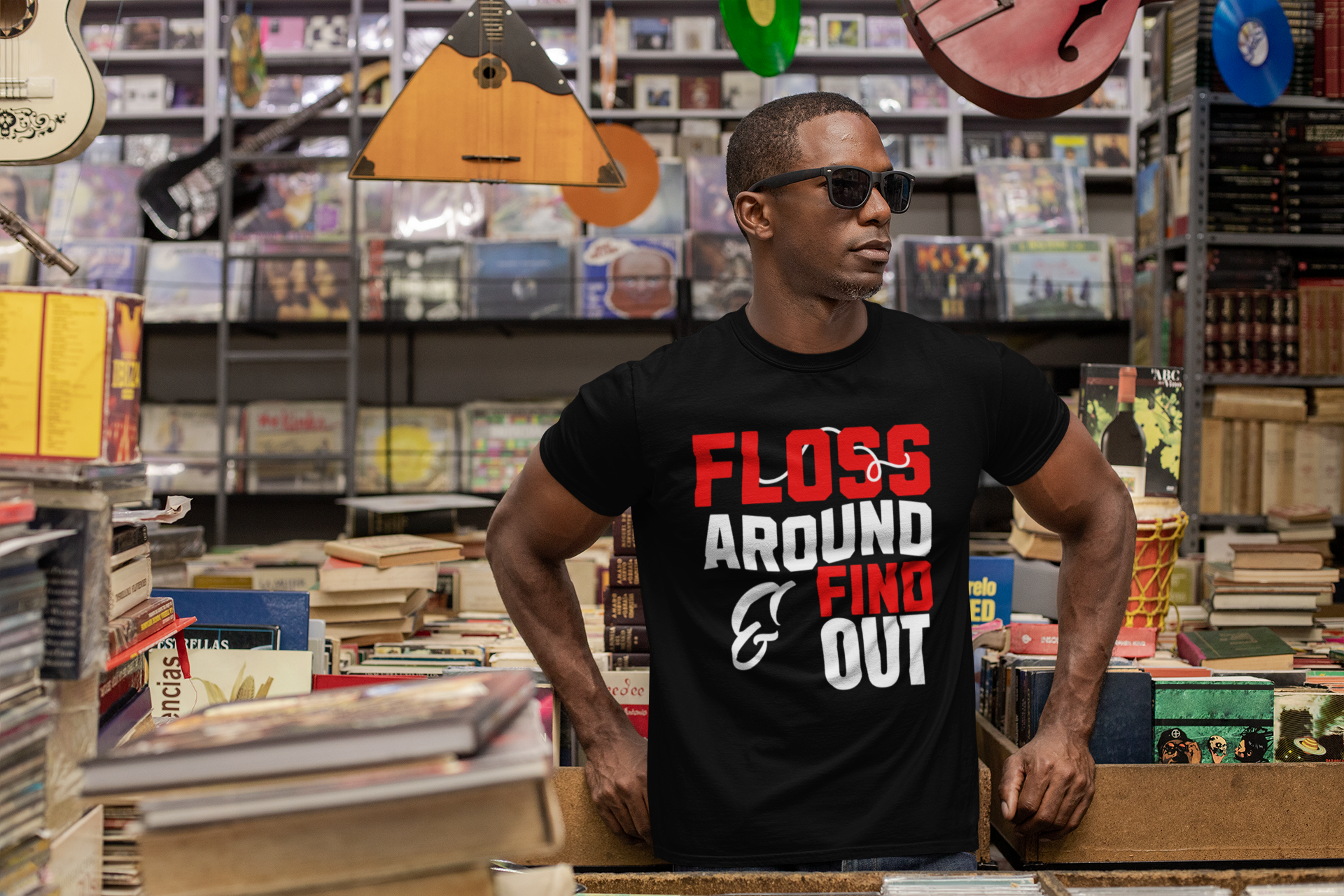 Floss Around & Find Out Unisex Triblend Tee product thumbnail image Floss Around & Find Out Unisex Triblend Tee product thumbnail image