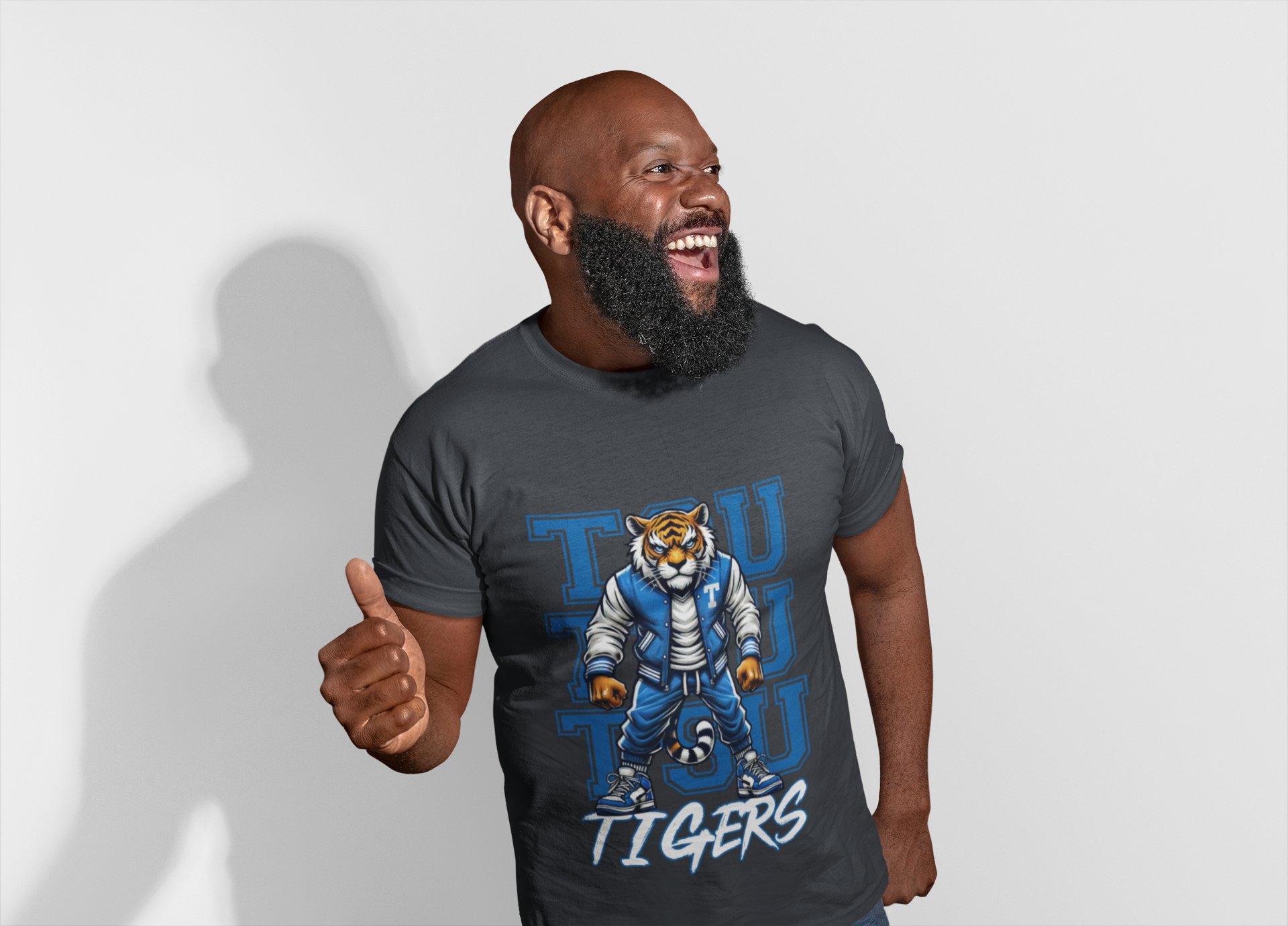 Men's Performance T-Shirt with Tiger Design - Great for Sports, Team Events, Gifts, Casual Wear, and Everyday Comfort product thumbnail image Men's Performance T-Shirt with Tiger Design - Great for Sports, Team Events, Gifts, Casual Wear, and Everyday Comfort product thumbnail image