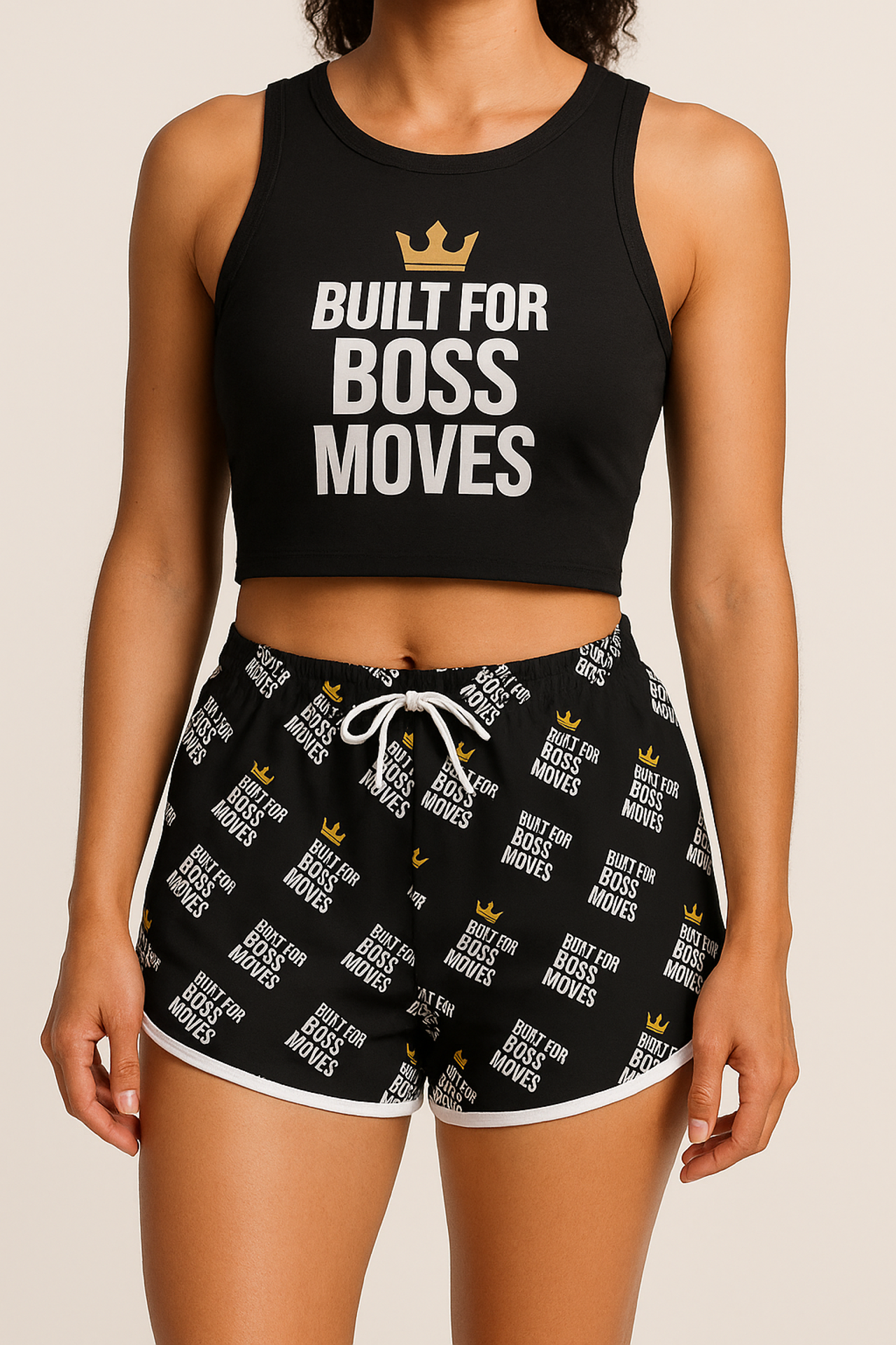 Empowerment Racer Tank Top – Built for Boss Moves product thumbnail image